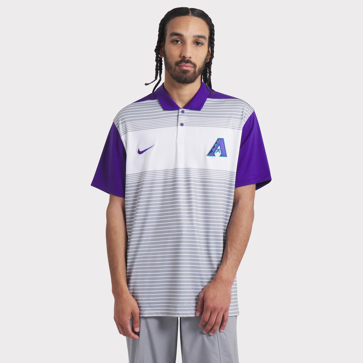 【公式グッズ】MLB ダイヤモンドバックス ポロシャツ Nike/ナイキ メンズ ホワイト (Men's Nike MLB City Connect Fashion Legacy Icon Vapor Polo)