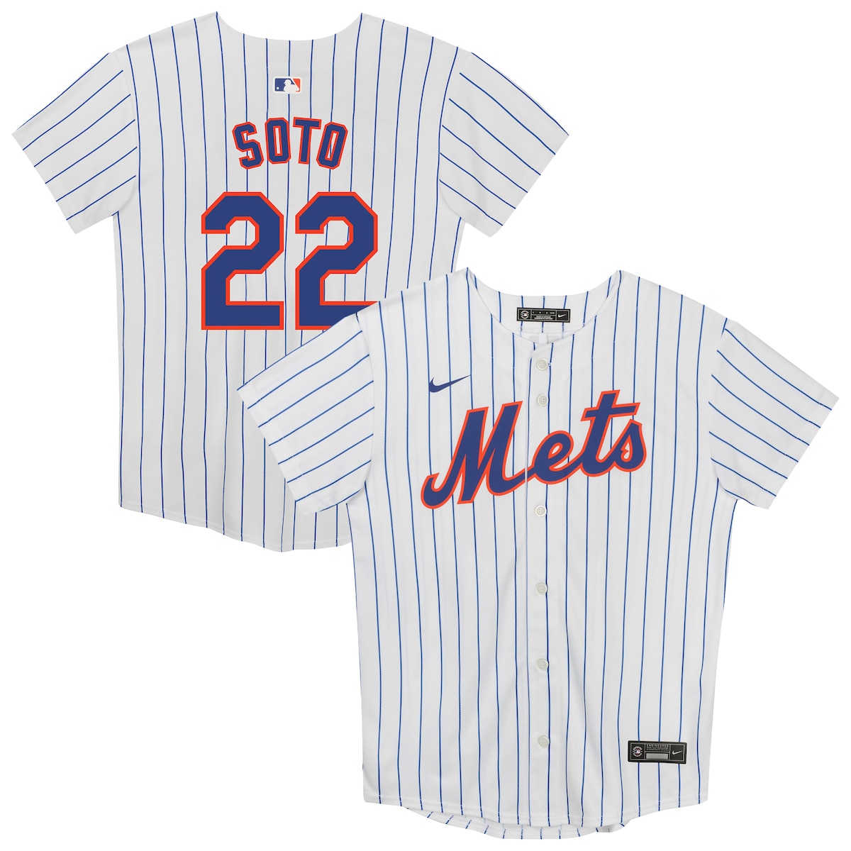 【公式グッズ】MLB メッツ ファン・ソト ユニフォーム Nike/ナイキ トドラー・幼児サイズ ホワイト (OST Juvenile Home Game Player Jersey)