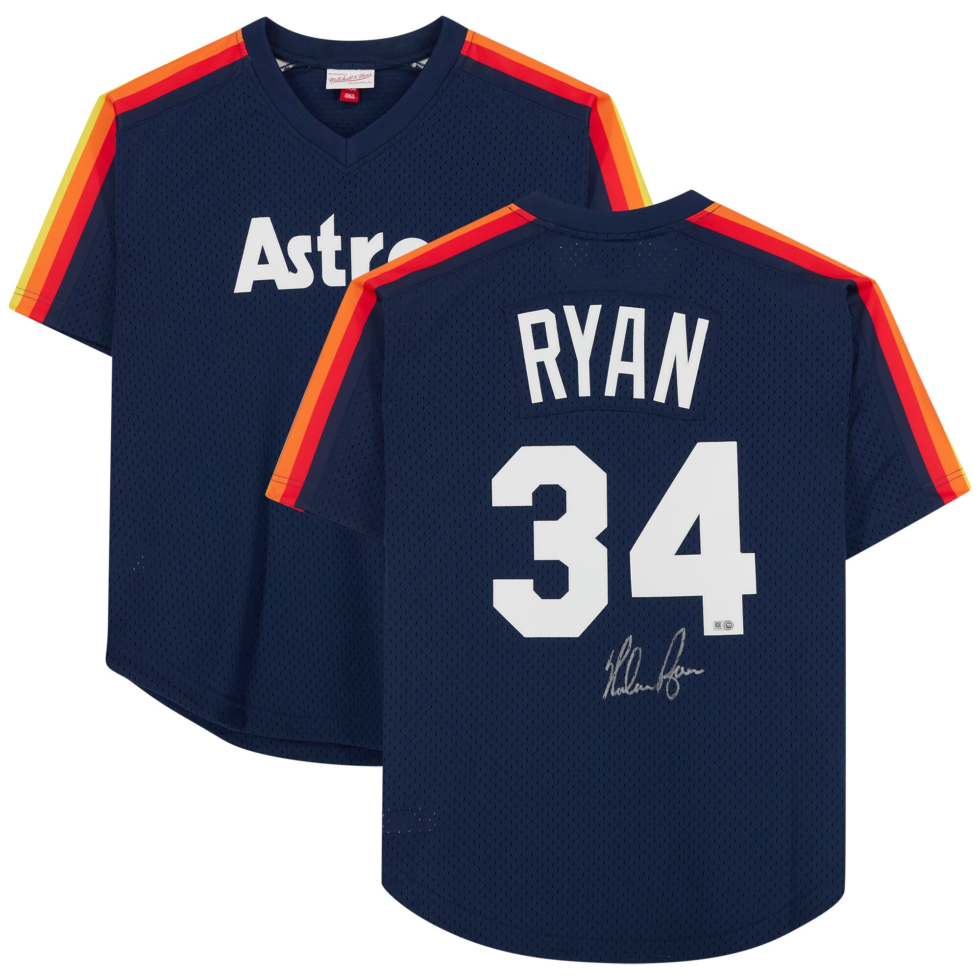 レンジャース　ノーランライアン　直筆サイン入り　オーセンティックユニフォーム レンジャース ノーランライアン 直筆サイン入り