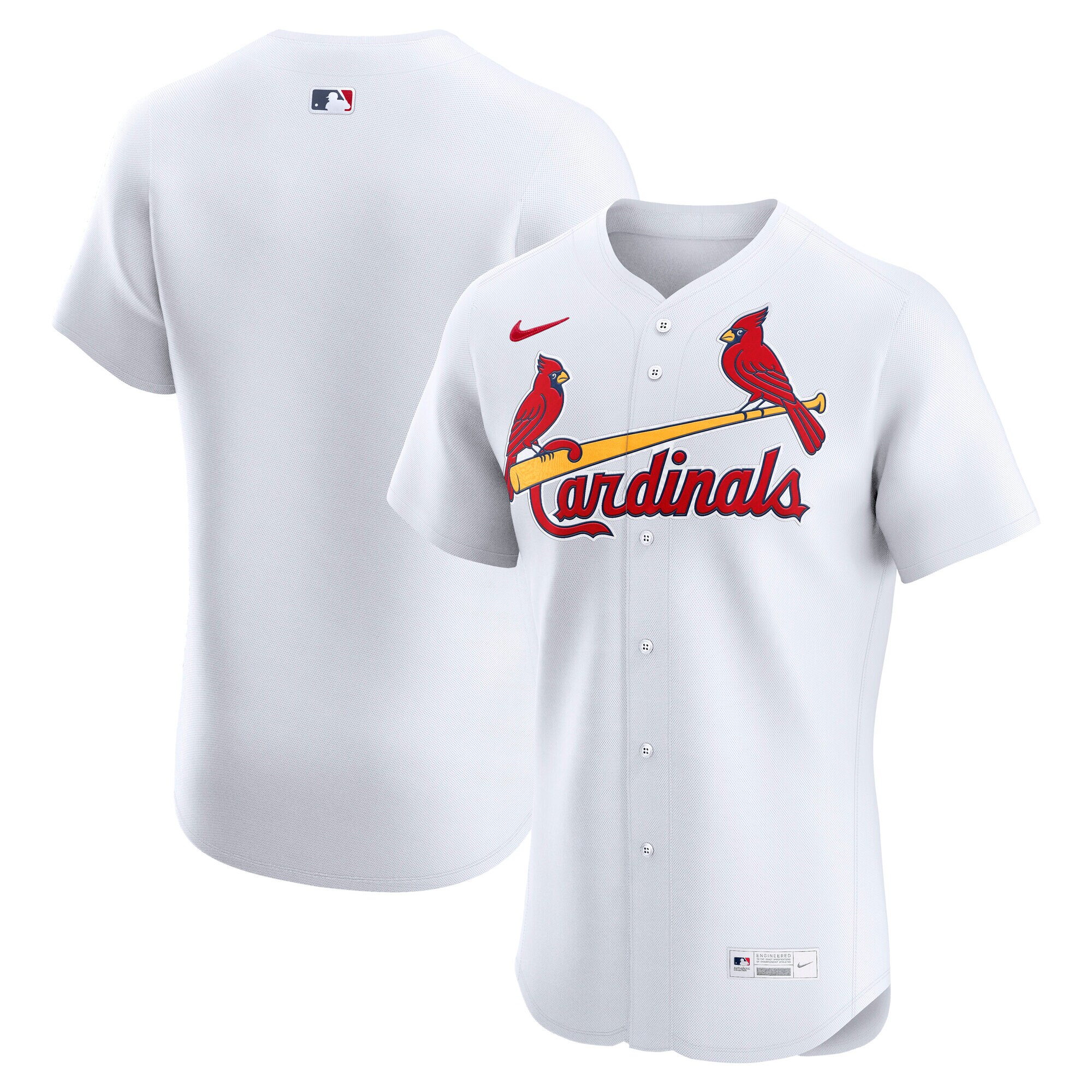 【公式グッズ】MLB カージナルス ユニフォーム Nike/ナイキ メンズ ホワイト (Blank Nike Elite Jersey - NO Patch)
