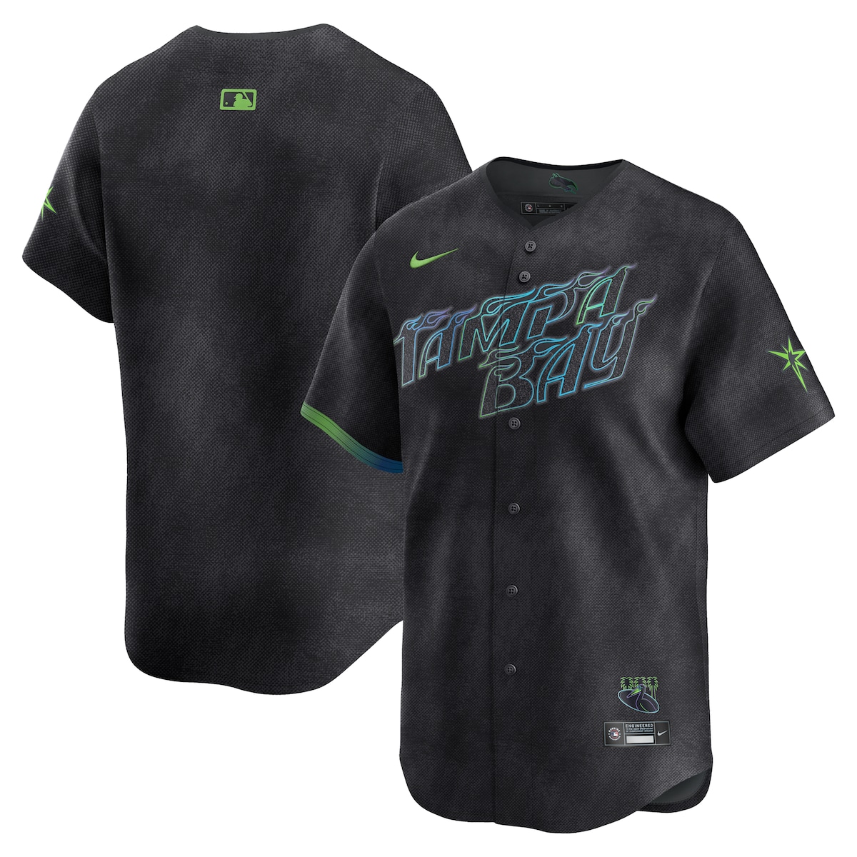 【公式グッズ】MLB レイズ ユニフォーム Nike/ナイキ メンズ ブラック (SP25 Nike Mens Limited Carryover City Connect Blank Jersey)