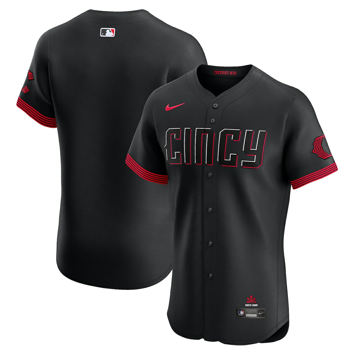 【公式グッズ】MLB レッズ ユニフォーム Nike/ナイキ メンズ ブラック (Nike Elite Jersey City Connect Jerseys Team Front - Carryover Teams)
