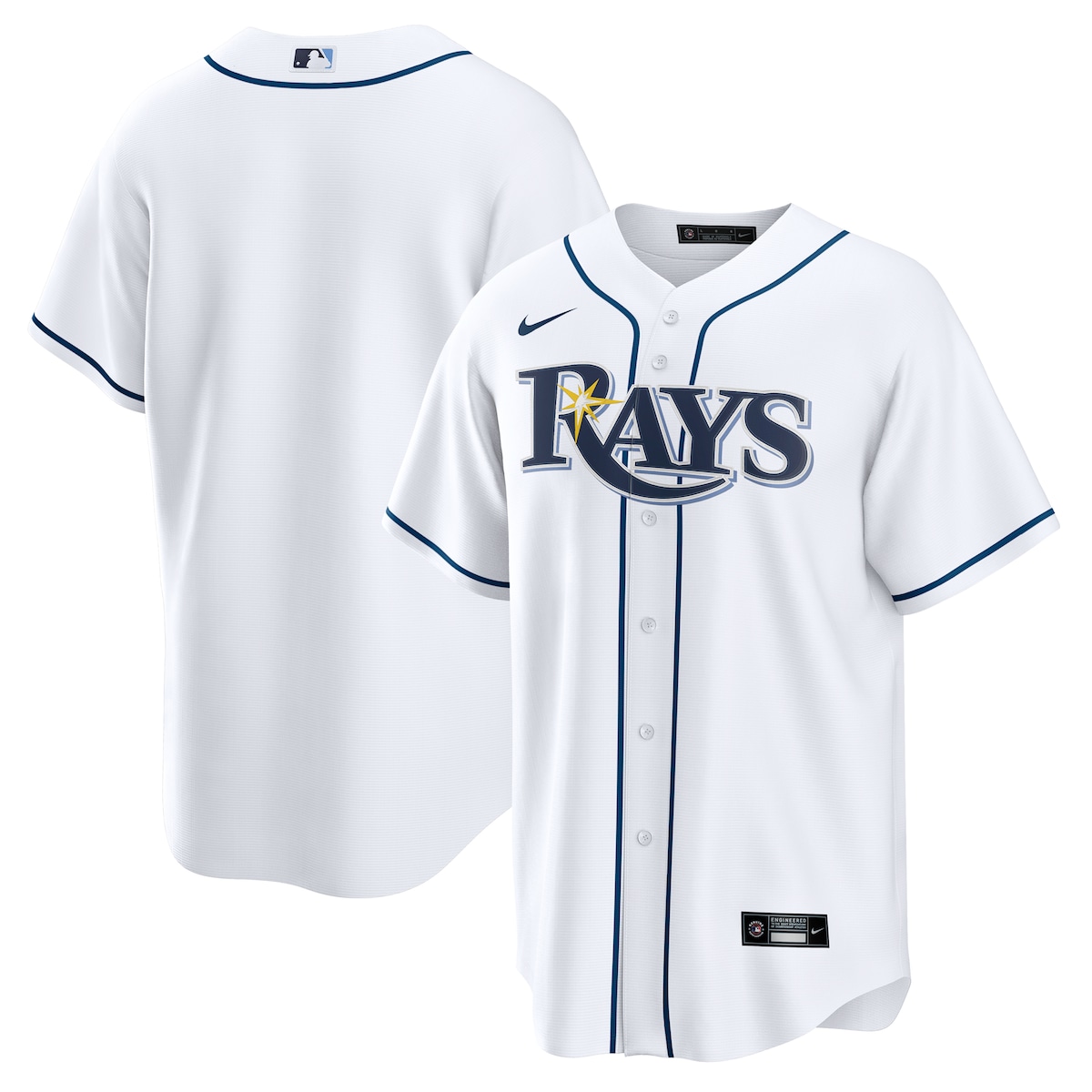 【公式グッズ】MLB レイズ ユニフォーム Nike/ナイキ メンズ ホワイト (2025 Men's Replica 2.0 Blank Jerseys)|Fanatics公式ストア 店