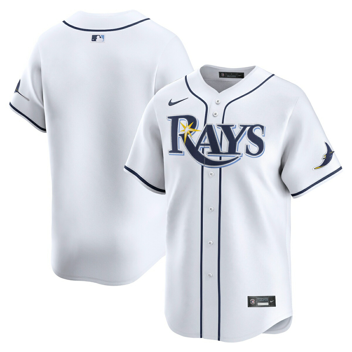 【公式グッズ】MLB レイズ ユニフォーム Nike/ナイキ メンズ ホワイト (2025 Men's Limited Blank Jerseys)
