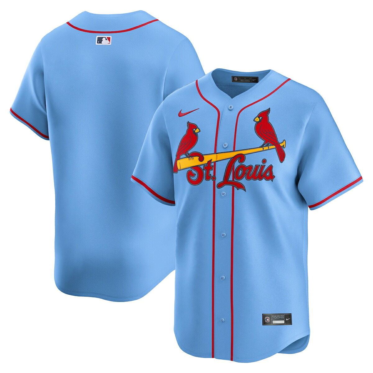【公式グッズ】MLB カージナルス ユニフォーム Nike/ナイキ メンズ ライトブルー (2025 Men's Limited Blank Jerseys)