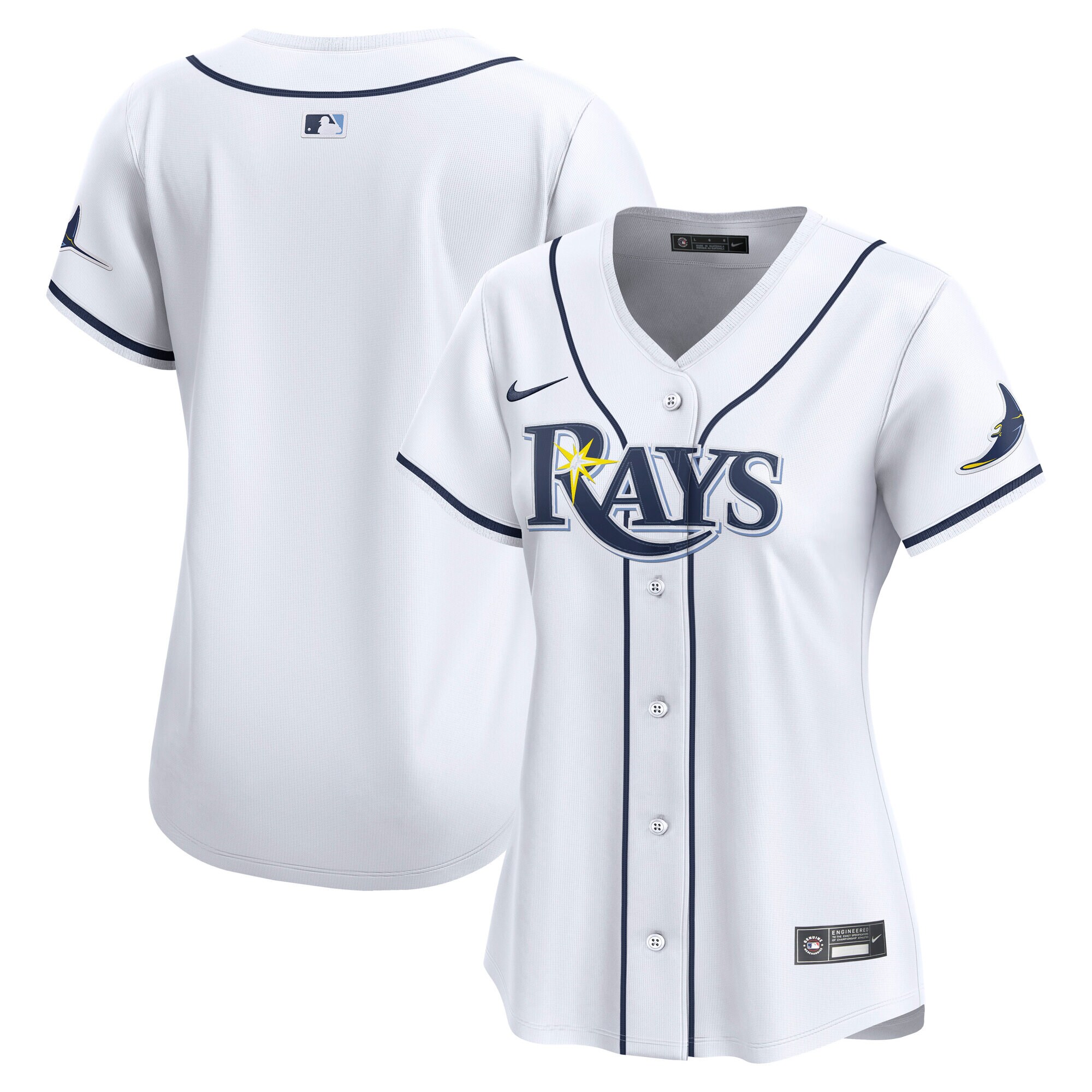 【公式グッズ】MLB レイズ ユニフォーム Nike/ナイキ レディース ホワイト (2025 Women's Limited Blank Jerseys)