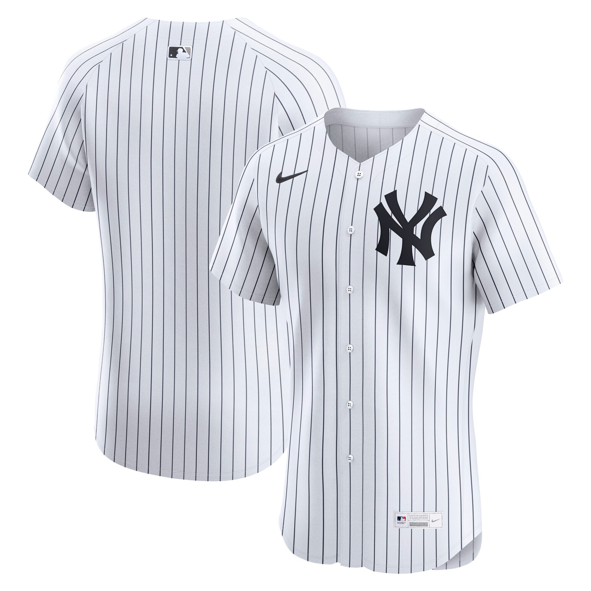 【公式グッズ】MLB ヤンキース ユニフォーム Nike/ナイキ メンズ ホワイト (Nike Elite Jersey Team Front - NO Patch)