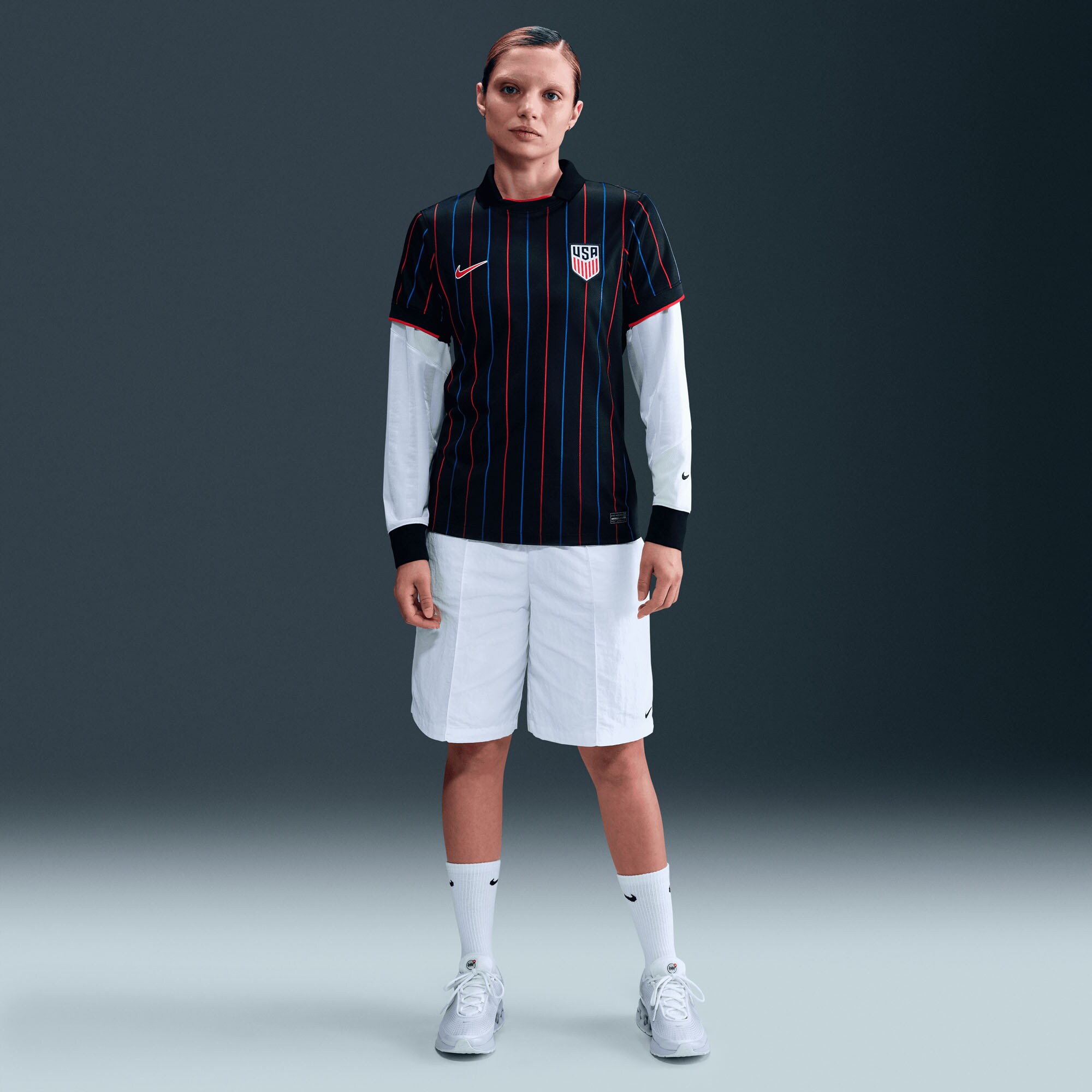 【公式グッズ】NATIONAL TEAM アメリカ代表 ユニフォーム Nike/ナイキ レディース ネイビー (NIK 2025/26 Women's Replica Jersey)