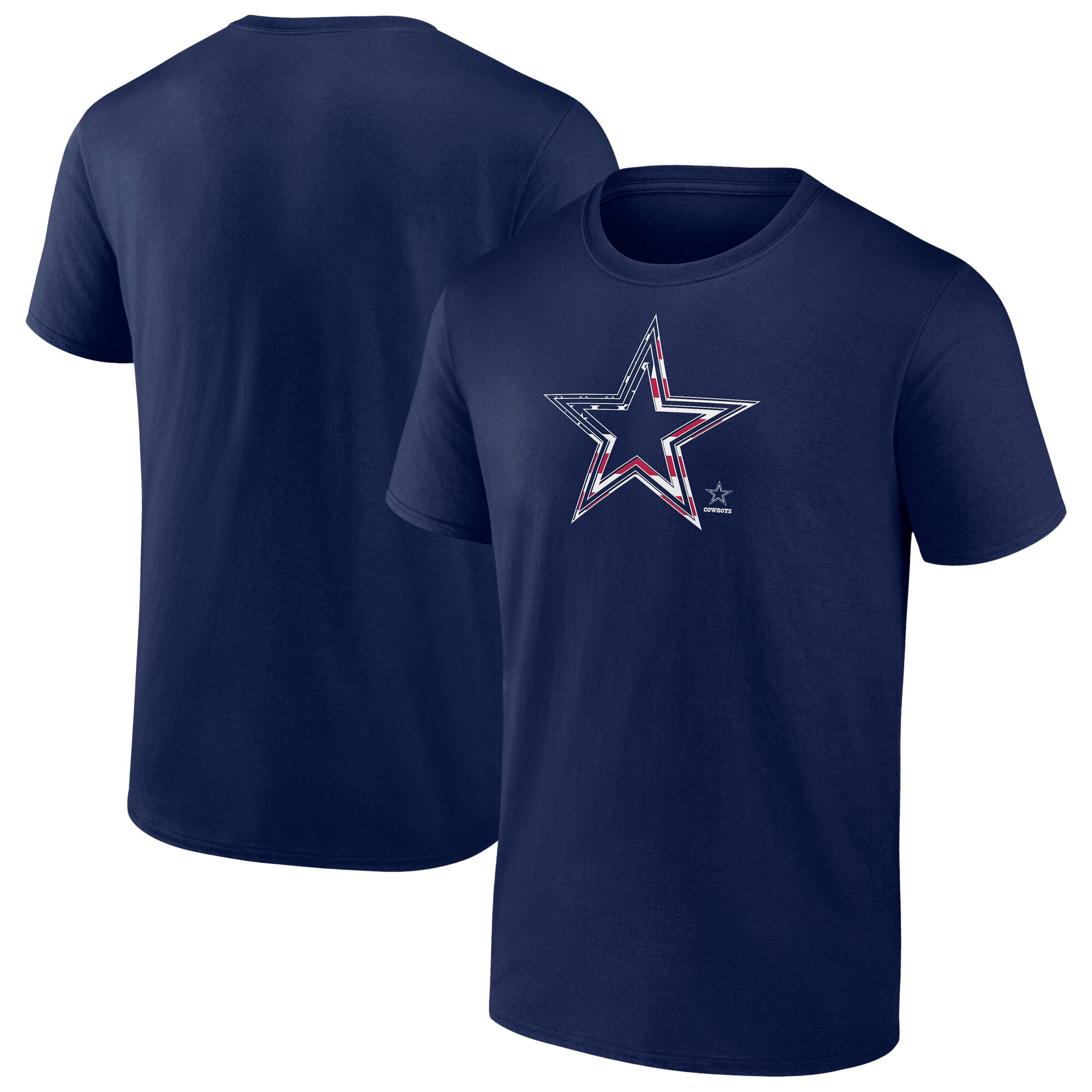 【公式グッズ】NFL カウボーイズ Tシャツ Fanatics/ファナティクス メンズ ネイビー (25 Men's B&T Americana SS Tee)