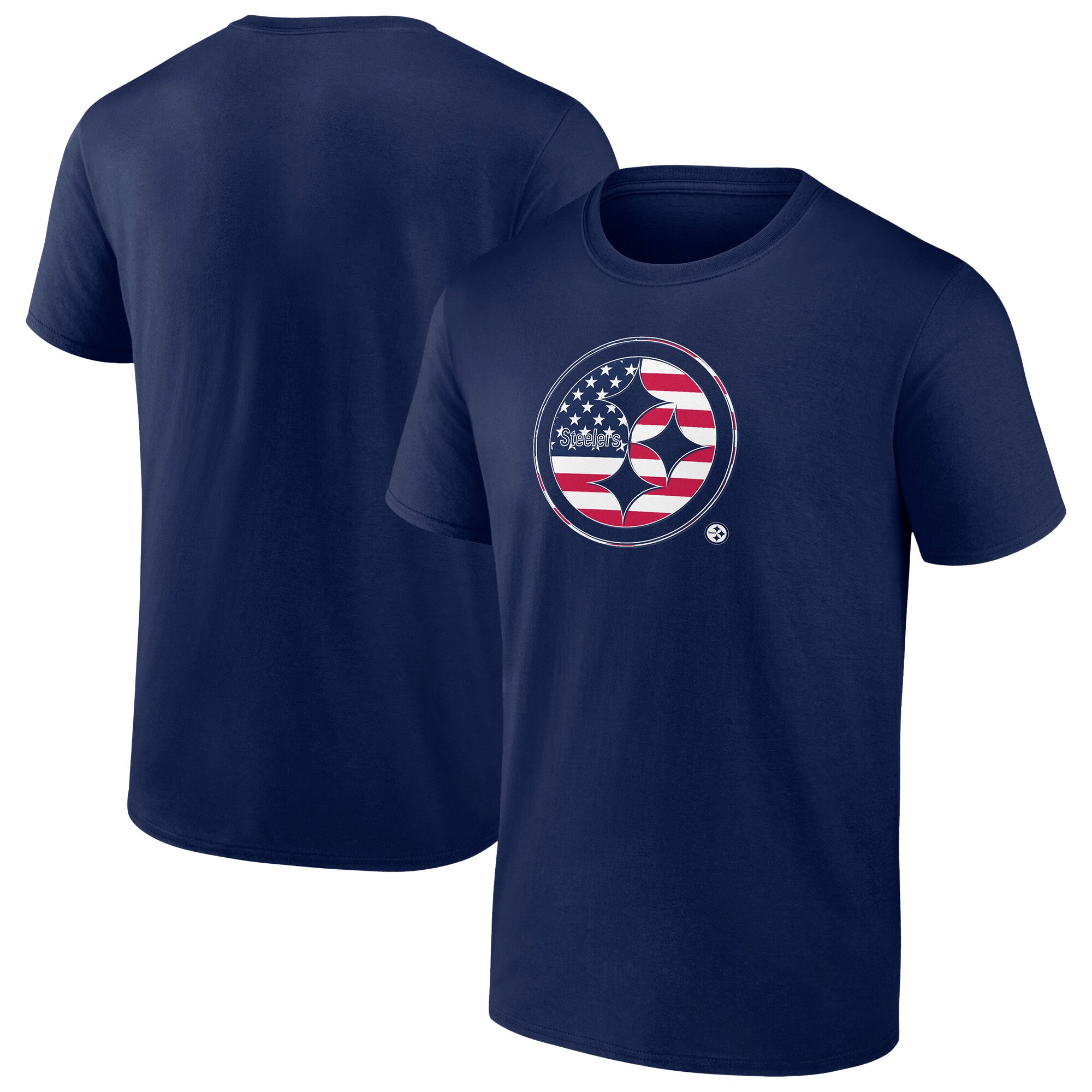 【公式グッズ】NFL スティーラーズ Tシャツ Fanatics/ファナティクス メンズ ネイビー (25 Men's B&T Americana SS Tee)