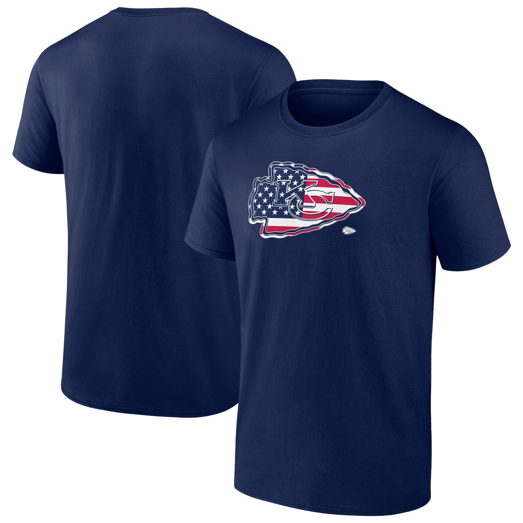 【公式グッズ】NFL チーフス Tシャツ Fanatics/ファナティクス メンズ ネイビー (25 Men's B&T Americana SS Tee)