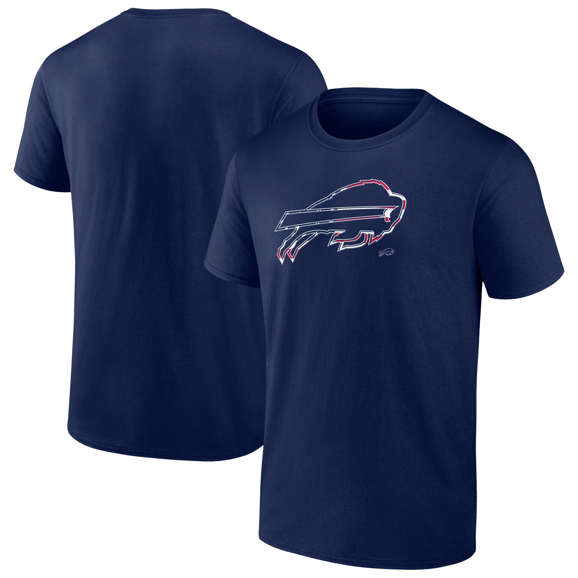 【公式グッズ】NFL ビルズ Tシャツ Fanatics/ファナティクス メンズ ネイビー (25 Men's B&T Americana SS Tee)