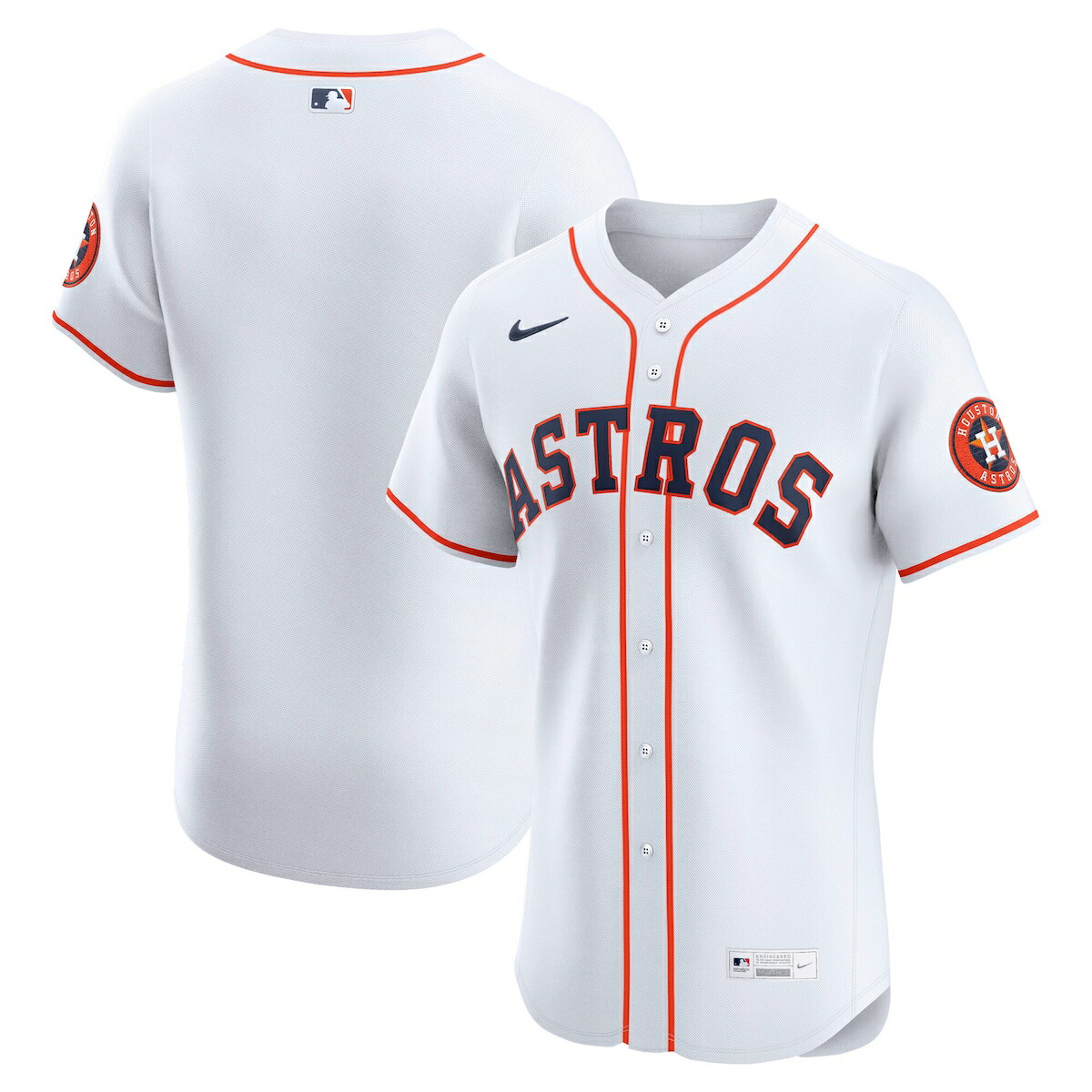 【公式グッズ】MLB アストロズ ユニフォーム Nike/ナイキ メンズ ホワイト (Nike Elite Jersey Team Front - NO Patch)