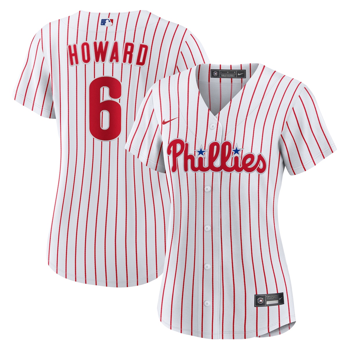 【公式グッズ】MLB フィリーズ ライアン・ハワード ユニフォーム Nike/ナイキ レディース ホワイト (Women's Nike 1.0 Replica Player Jersey)|Fanatics公式ストア 店