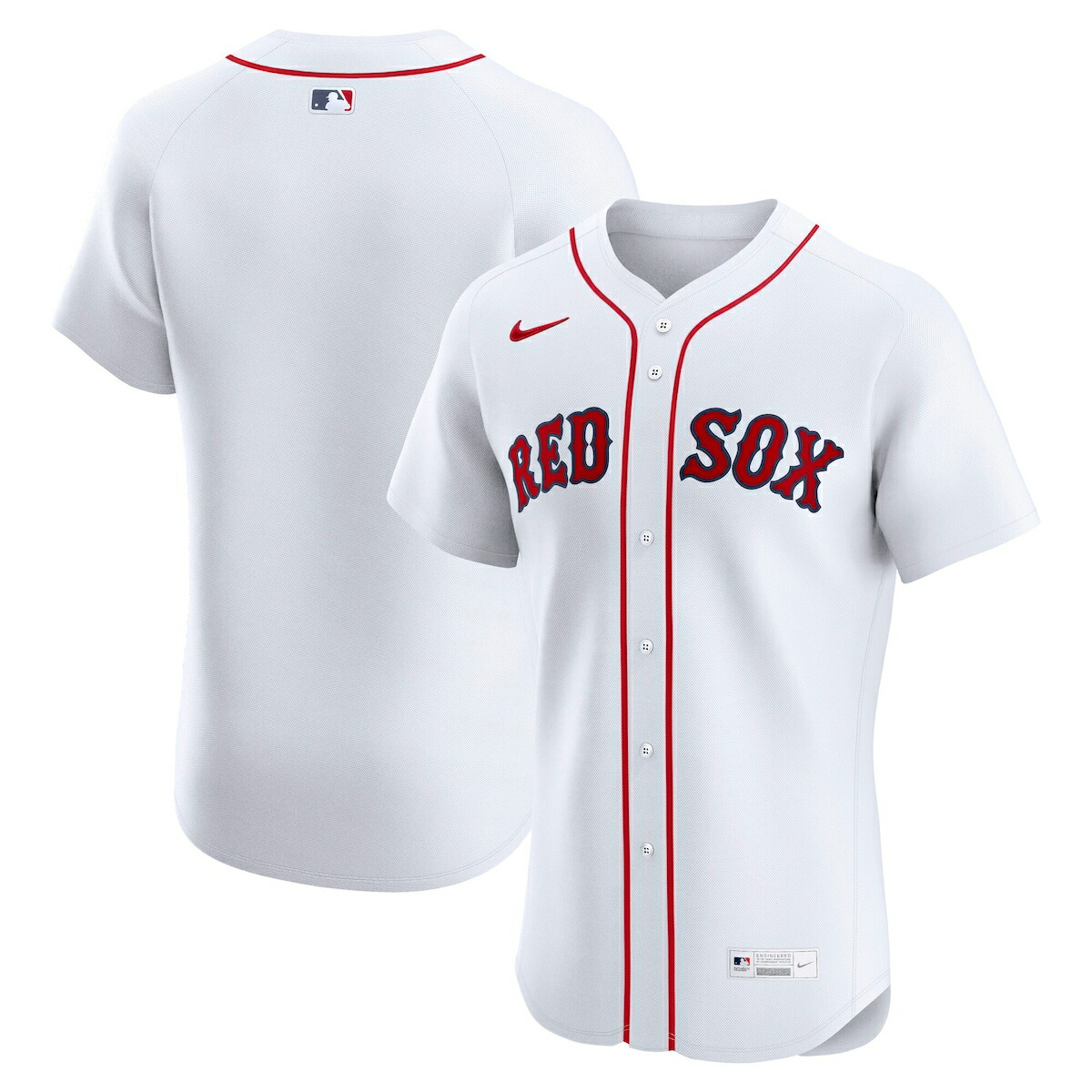 【公式グッズ】MLB レッドソックス ユニフォーム Nike/ナイキ メンズ ホワイト (Nike Elite Jersey Team Front - NO Patch)