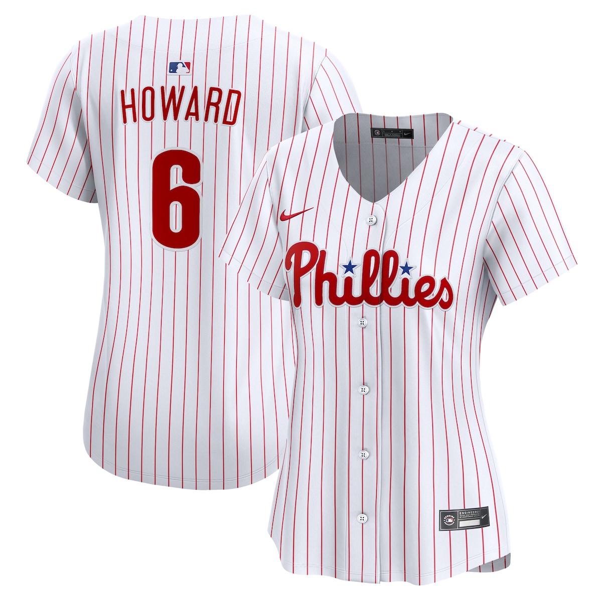 【公式グッズ】MLB フィリーズ ライアン・ハワード ユニフォーム Nike/ナイキ レディース ホワイト (2025 Nike Womens Limited Player Jersey)