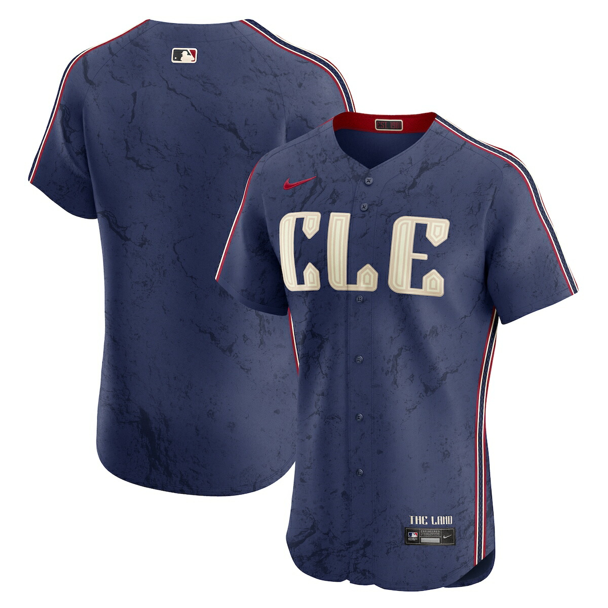 【公式グッズ】MLB インディアンス ユニフォーム Nike/ナイキ メンズ ネイビー (Nike Elite Jersey City Connect Jerseys Team Front - Carryover Teams)