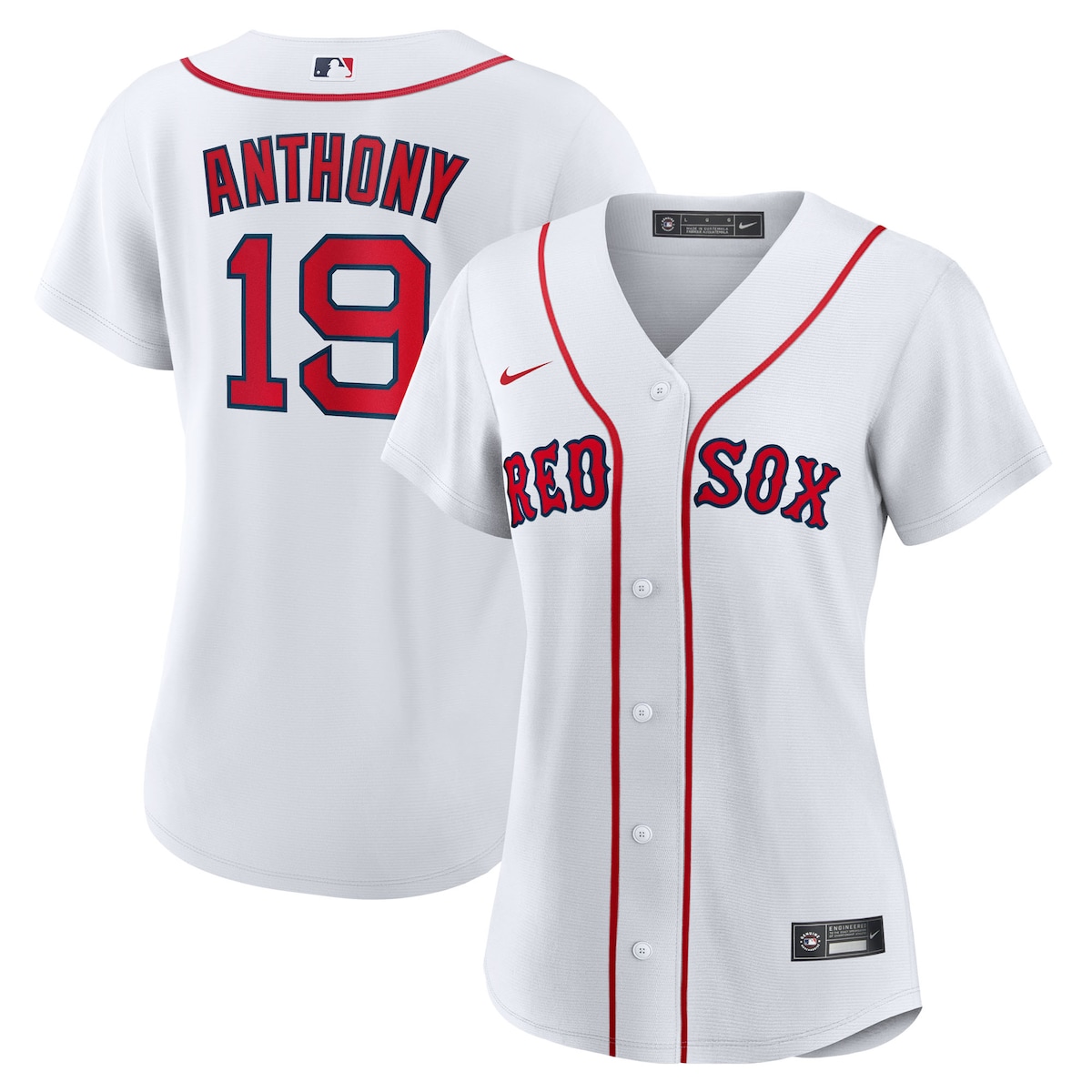 【公式グッズ】MLB レッドソックス ローマン・アンソニー ユニフォーム Nike/ナイキ レディース ホワイト (Women's Nike 1.0 Replica Player Jersey)