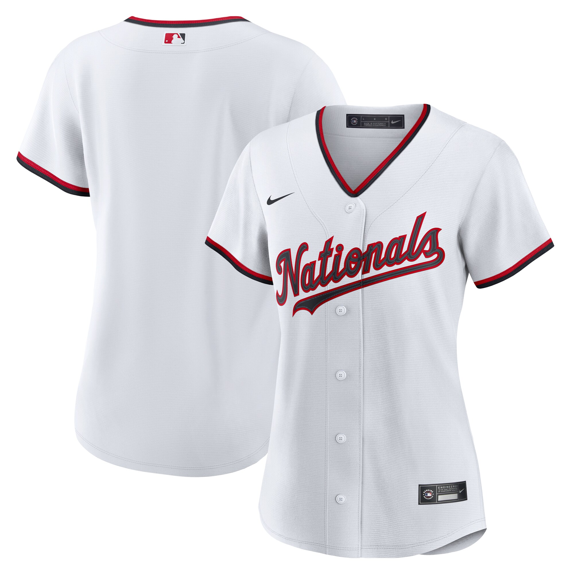 【公式グッズ】MLB ナショナルズ ユニフォーム Nike/ナイキ レディース ホワイト (2025 Women's Replica 2.0 Blank Jerseys)