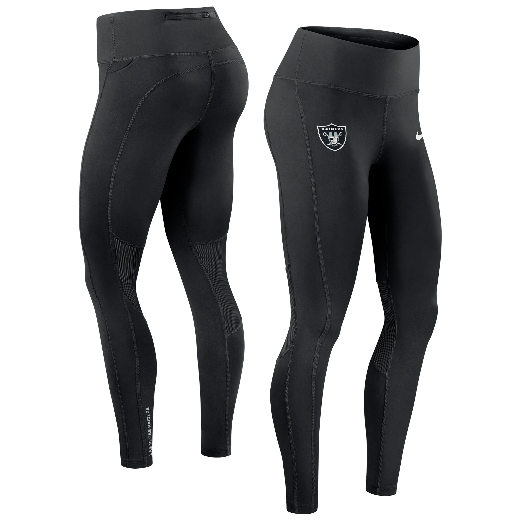 【公式グッズ】NFL レイダース スポーツ レギンス Nike/ナイキ レディース ブラック (25 Women's Nike Primetime Dri Fit Epic Fast Legging)
