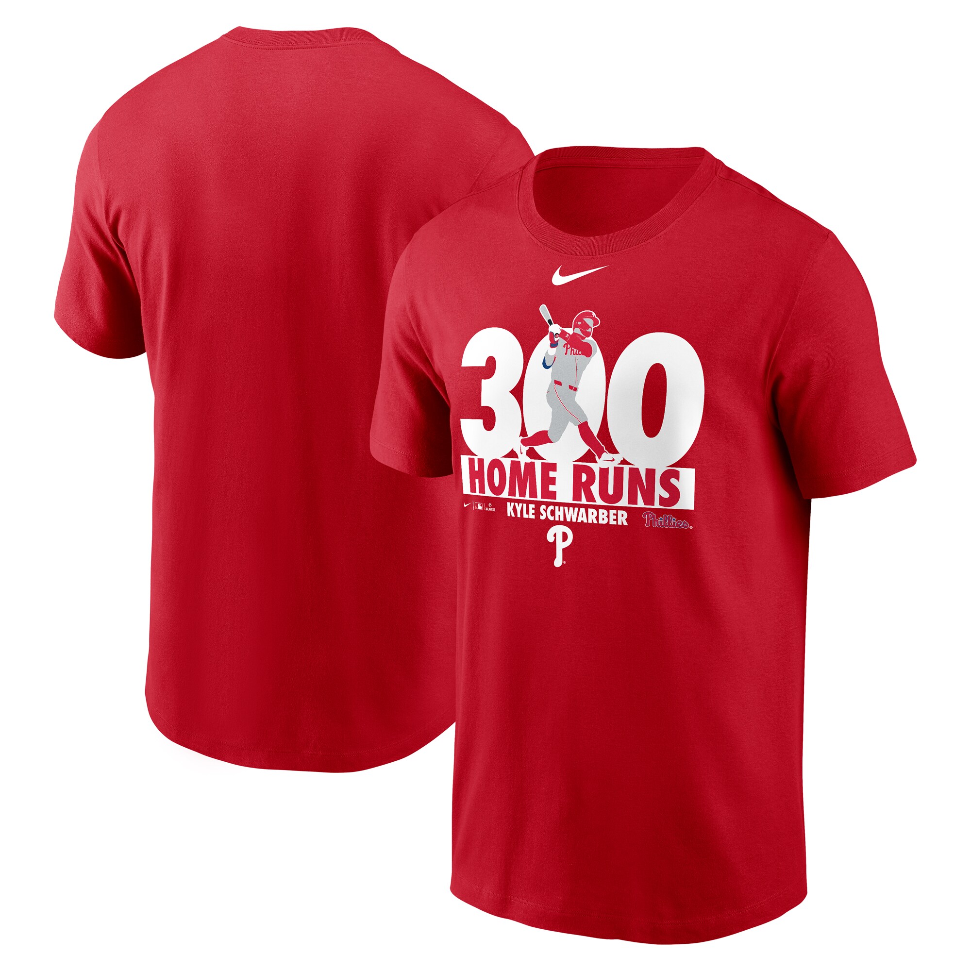 【公式グッズ】MLB フィリーズ カイル・シュワーバー Tシャツ Nike/ナイキ メンズ レッド (Men's Nike Player Graphic Tees)
