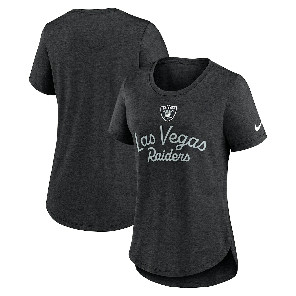 【公式グッズ】NFL レイダース Tシャツ Nike/ナイキ レディース ブラック (25 Women's Nike Primetime Script Triblend Fashion Top - R)｜Fanatics公式ストア 店