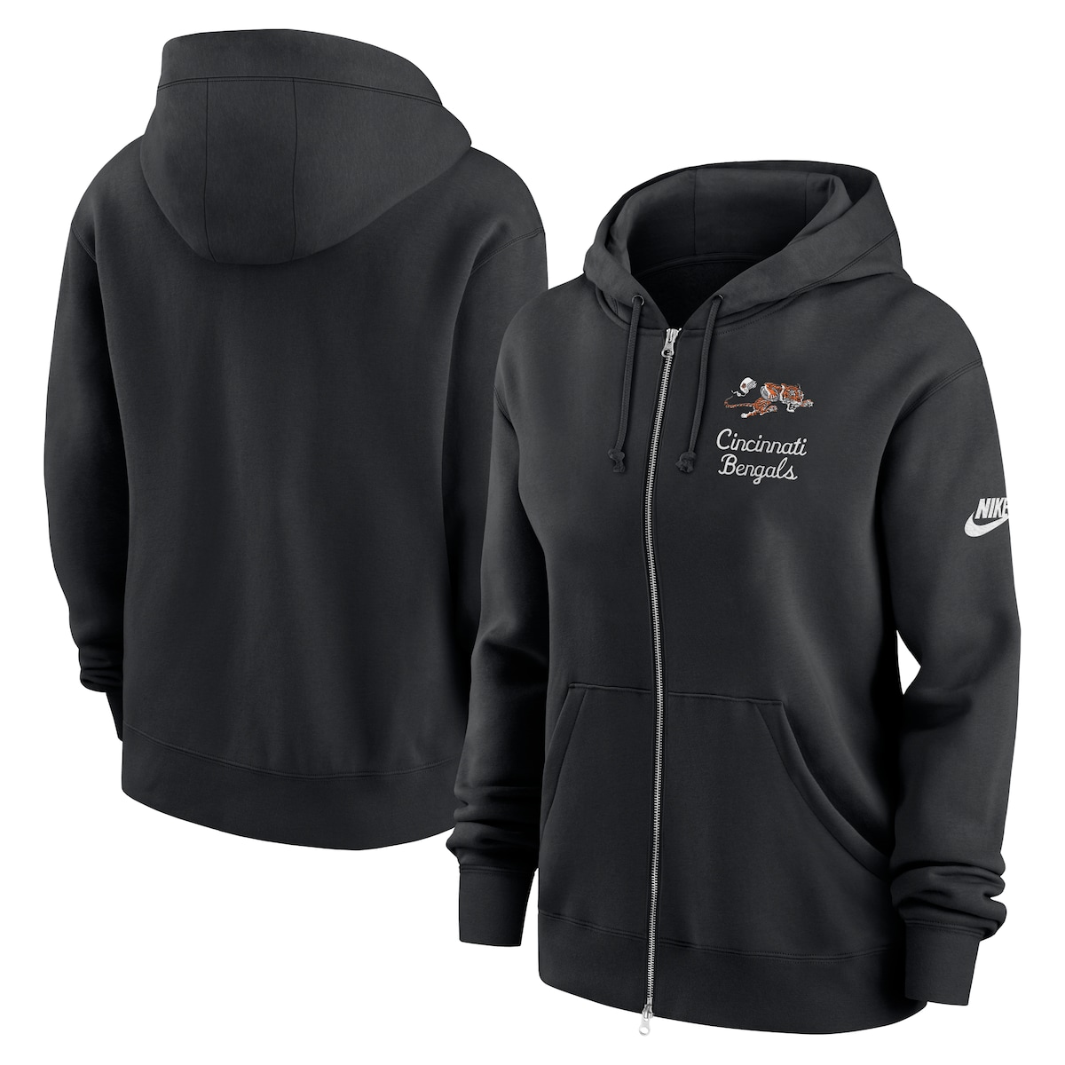 【公式グッズ】NFL ベンガルズ プルオーバー パーカー Nike/ナイキ レディース ブラック (25 Women's Nike Rewind Phoenix FZ Hood)