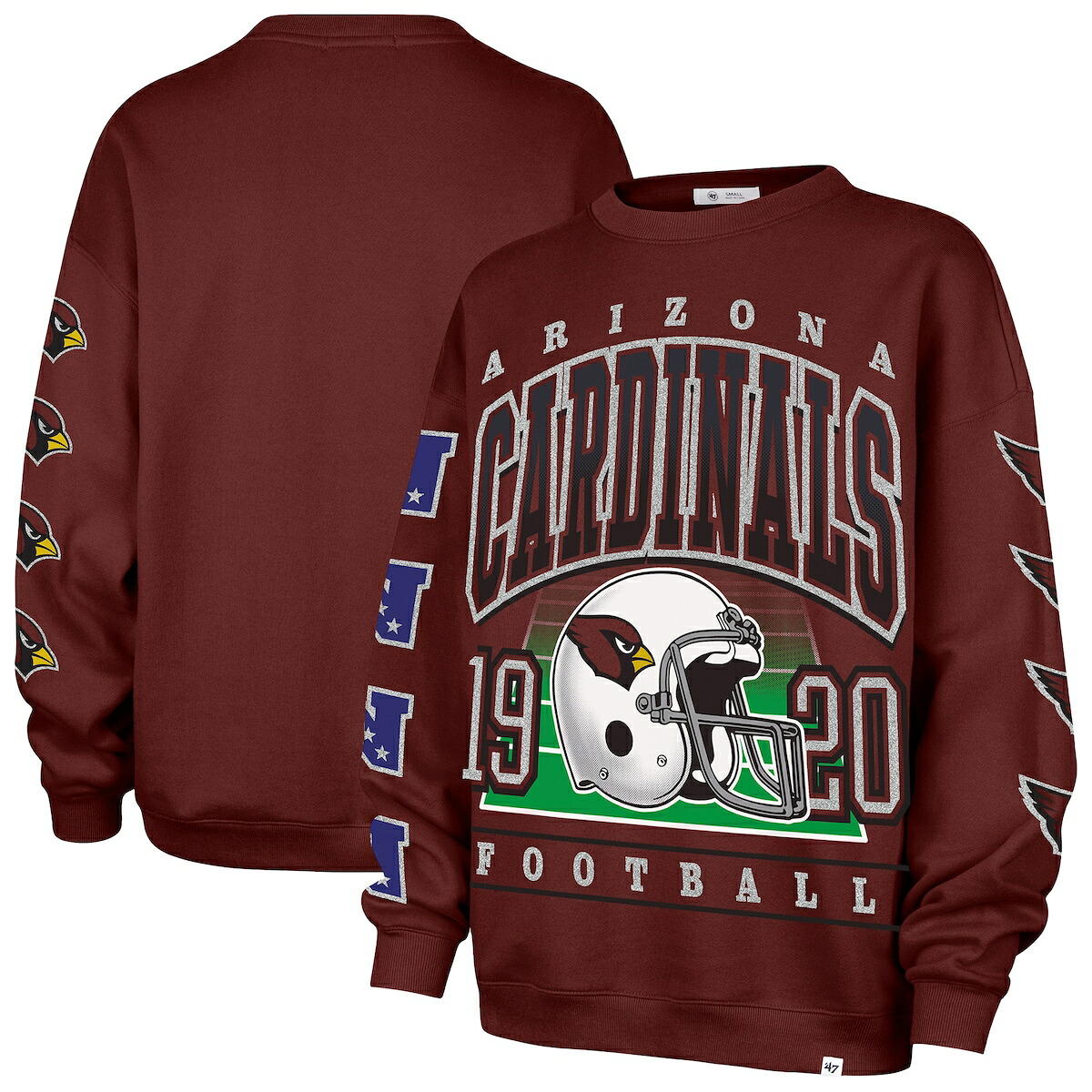 【公式グッズ】NFL カーディナルス トレーナー '47/フォーティーセブン/フォーティーセブン レディース カージナルレッド (NFL Womens Go Big Oversized Crew)｜Fanatics公式ストア 店