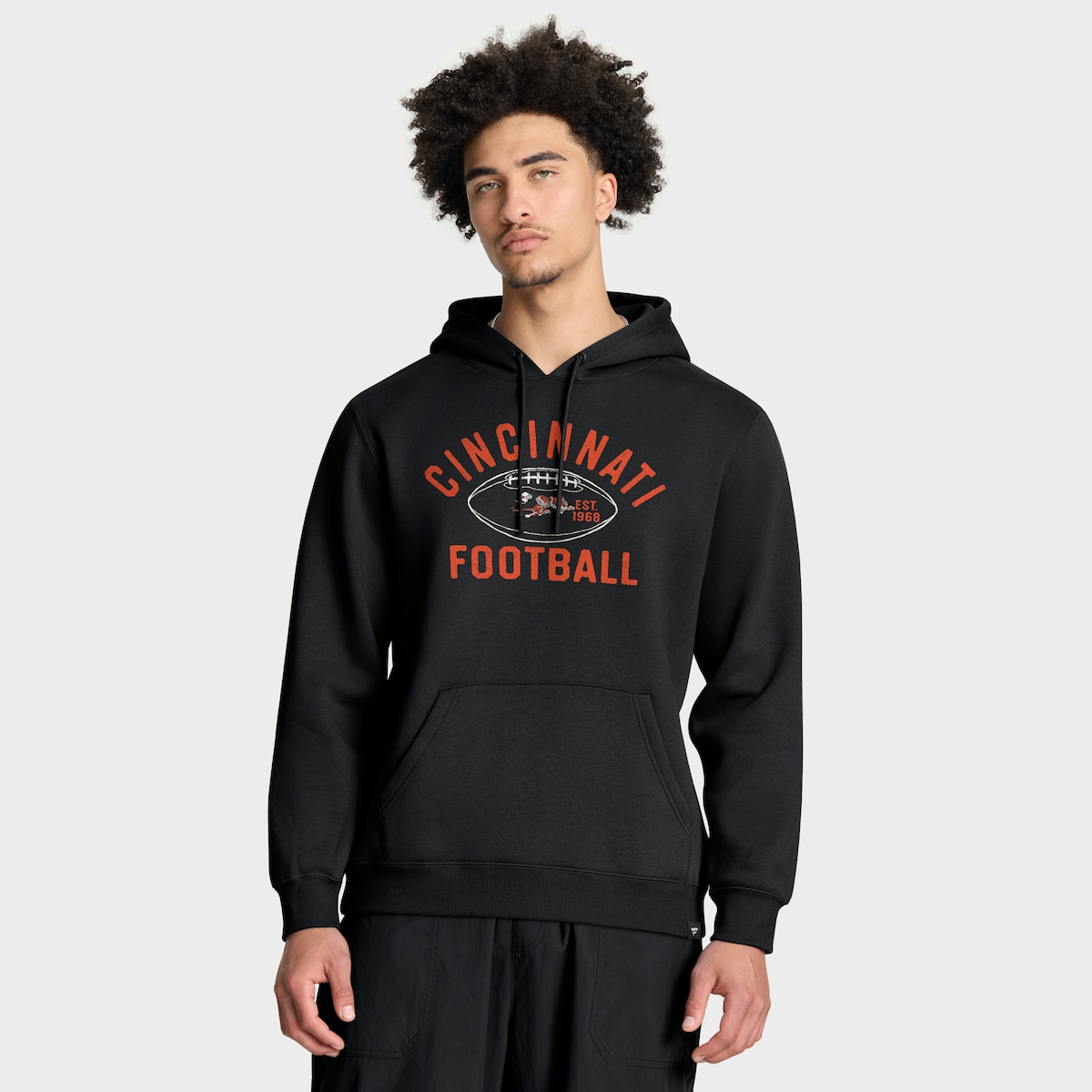 【公式グッズ】NFL ベンガルズ プルオーバー パーカー Fanatics/ファナティクス メンズ ブラック (FANATICS FUMBLEROOSKI LEGACY FLEECE POH)