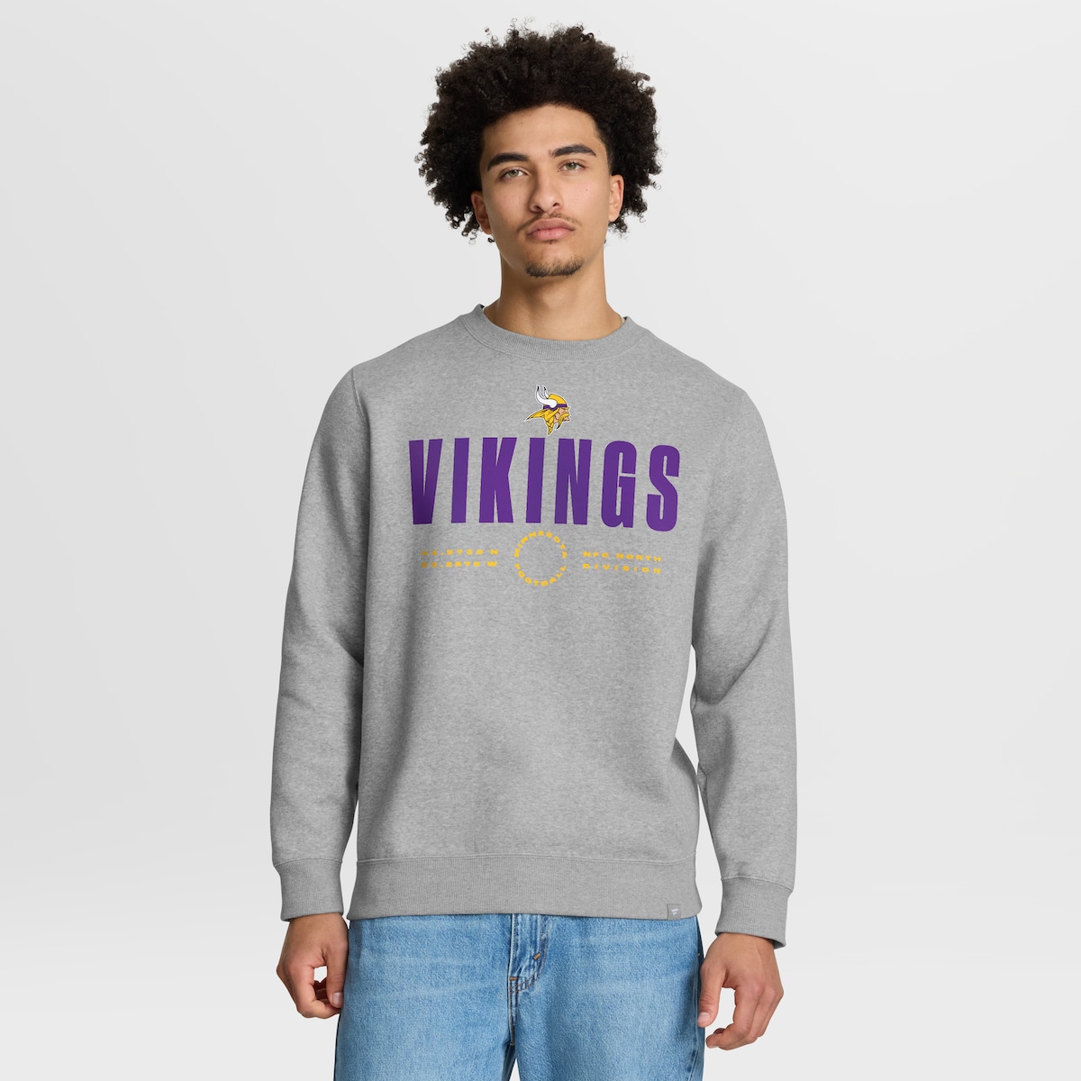【公式グッズ】NFL バイキングス トレーナー Fanatics/ファナティクス メンズ ヘザーグレイ (FANATICS DIRECT HANDOFF LEGACY FLEECE CREW)