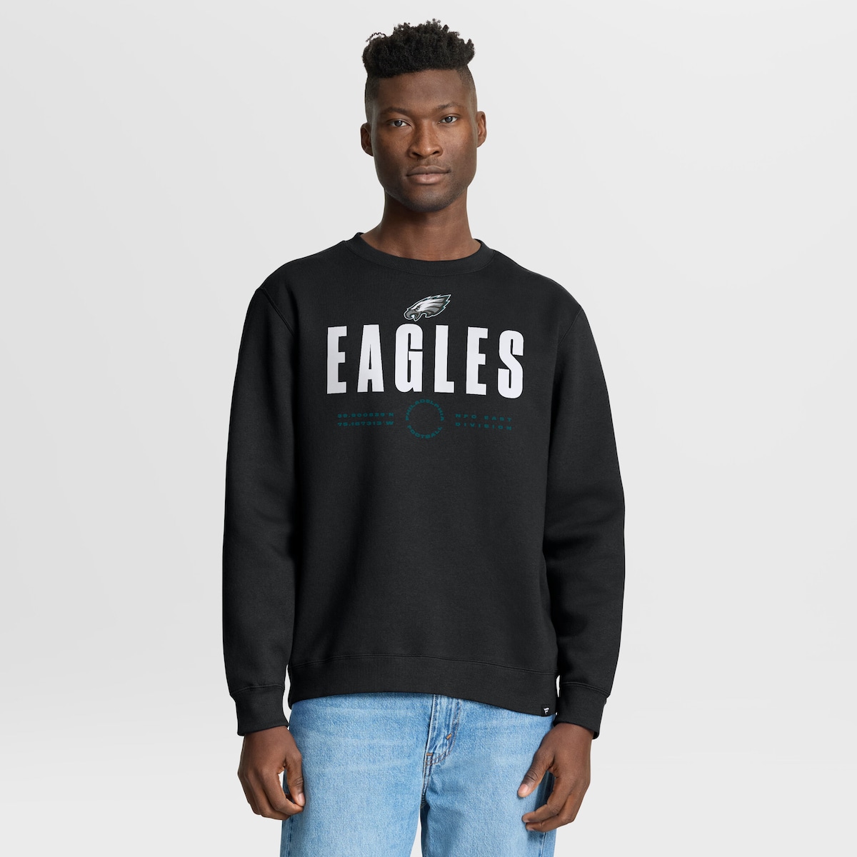 【公式グッズ】NFL イーグルス トレーナー Fanatics/ファナティクス メンズ ブラック (FANATICS DIRECT HANDOFF LEGACY FLEECE CREW)｜Fanatics公式ストア 店