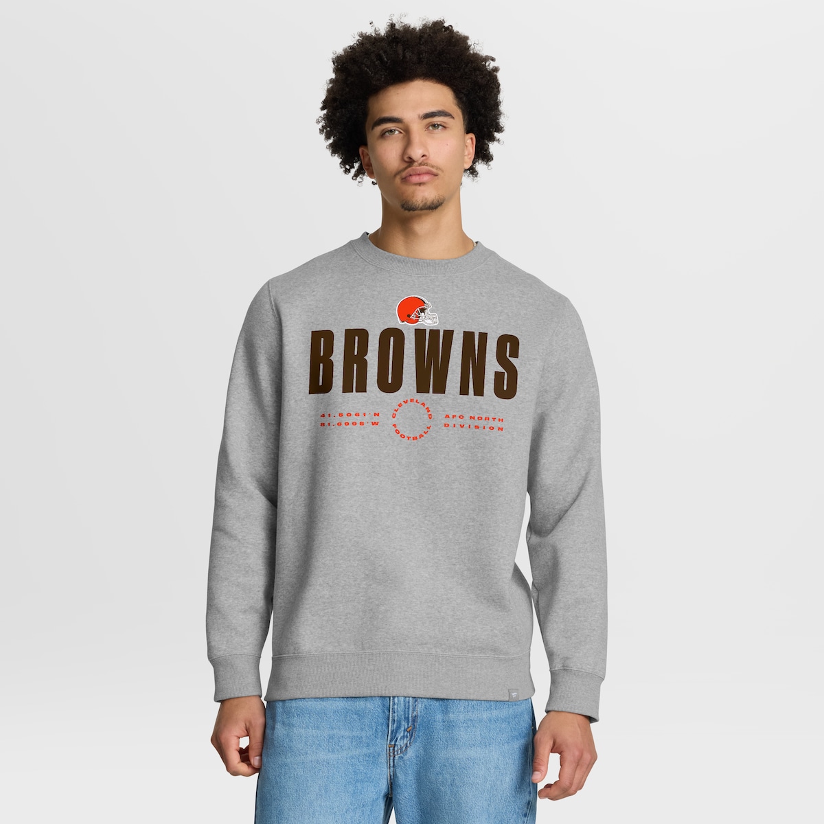 【公式グッズ】NFL ブラウンズ トレーナー Fanatics/ファナティクス メンズ ヘザーグレイ (FANATICS DIRECT HANDOFF LEGACY FLEECE CREW)