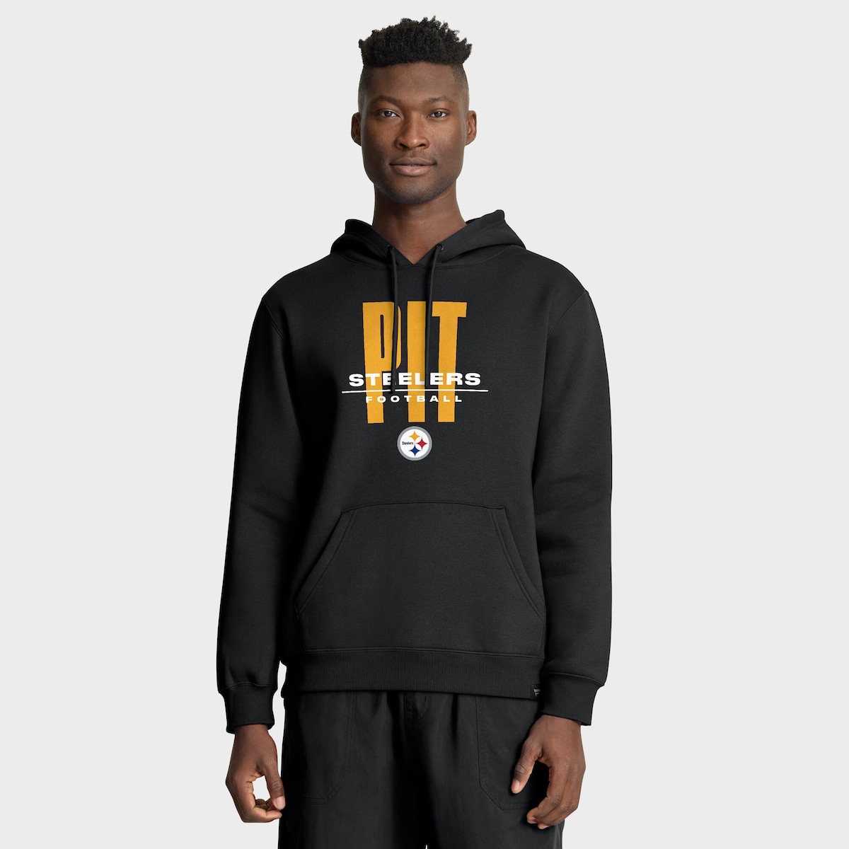 【公式グッズ】NFL スティーラーズ プルオーバー パーカー Fanatics/ファナティクス メンズ ブラック (FANATICS LEGACY FLEECE POH)