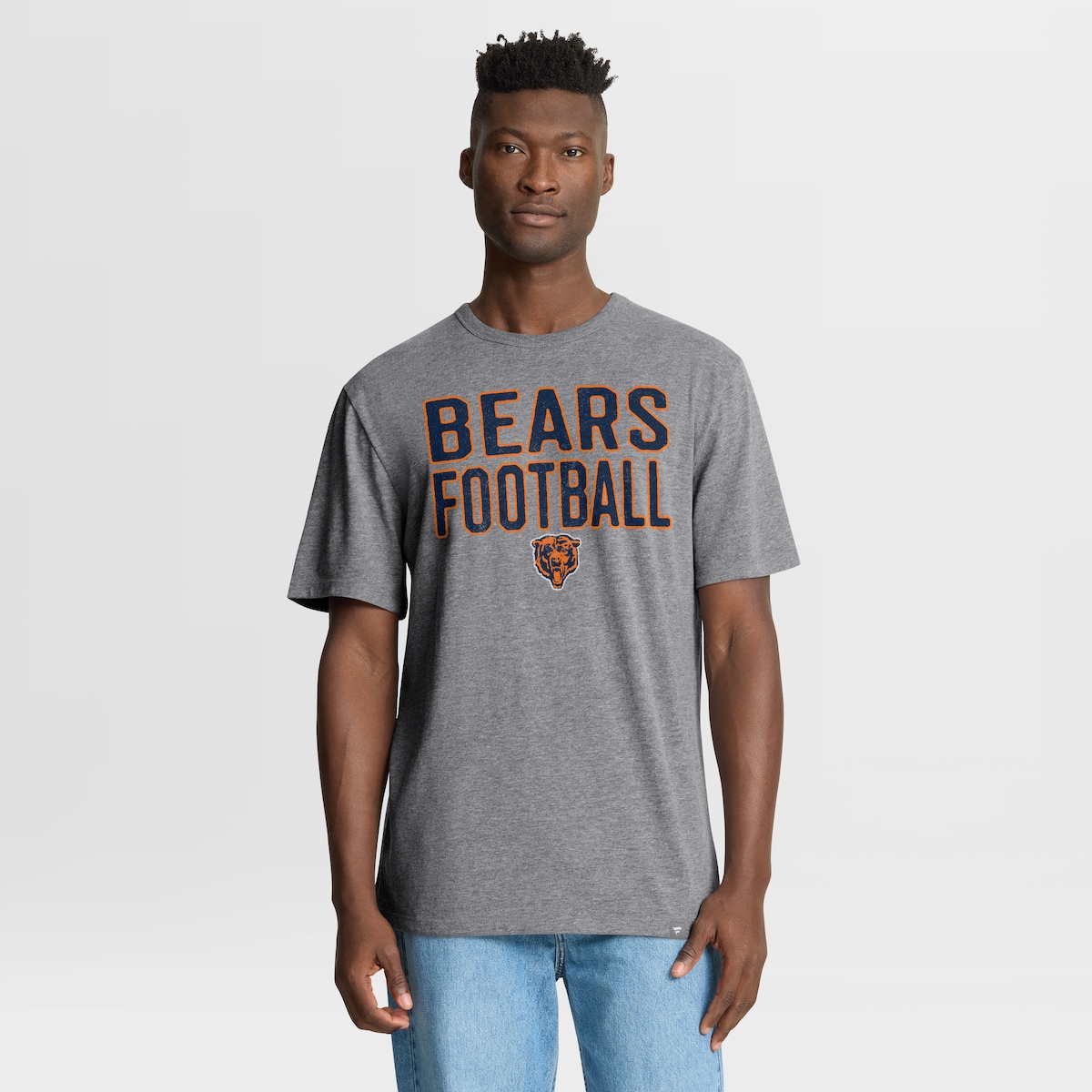 【公式グッズ】NFL ベアーズ Tシャツ Fanatics/ファナティクス メンズ ヘザーグレイ (FANATICS FIRST DOWN TRIBUTE TRIBLEND SS)