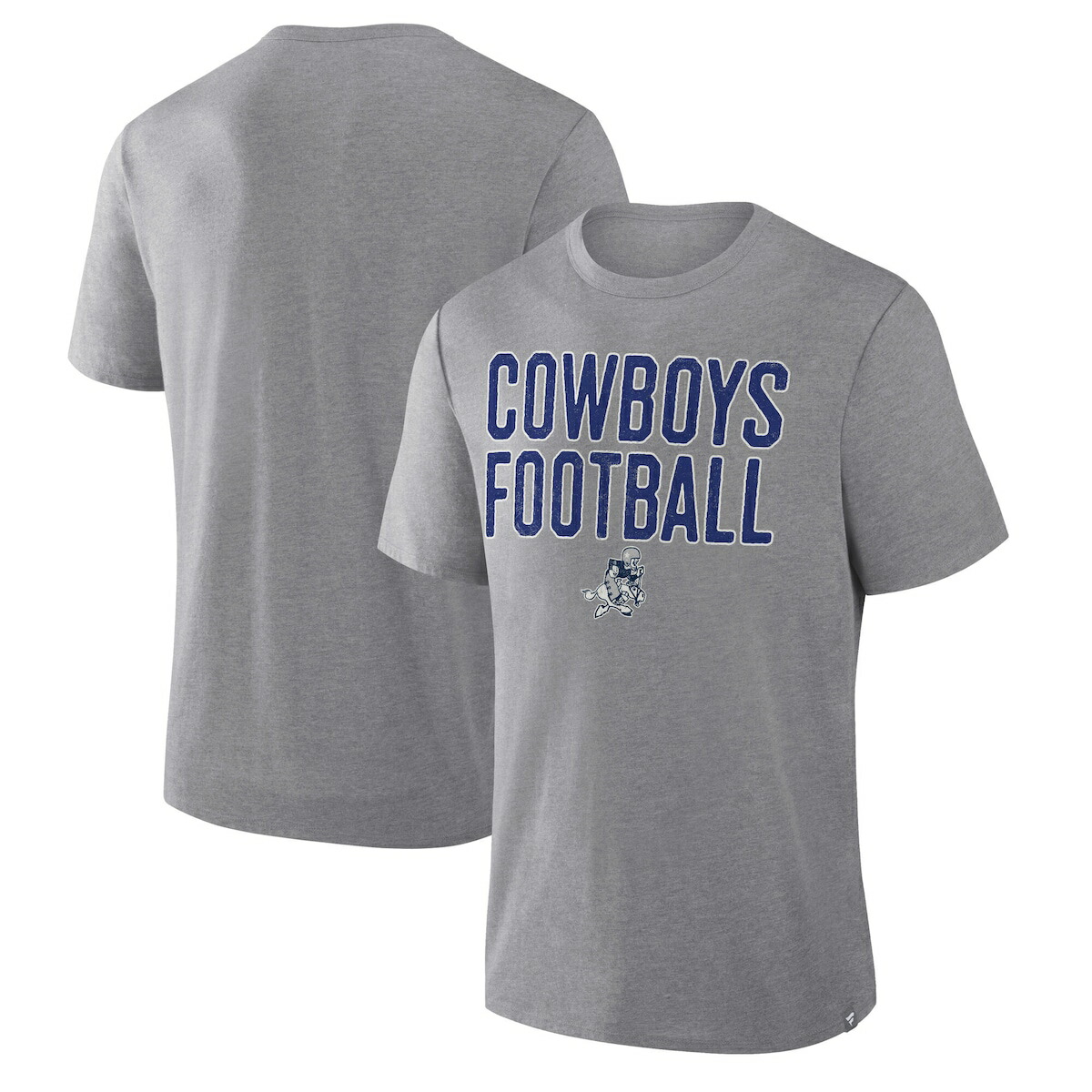 【公式グッズ】NFL カウボーイズ Tシャツ Fanatics/ファナティクス メンズ ヘザーグレイ (FANATICS FIRST DOWN TRIBUTE TRIBLEND SS)
