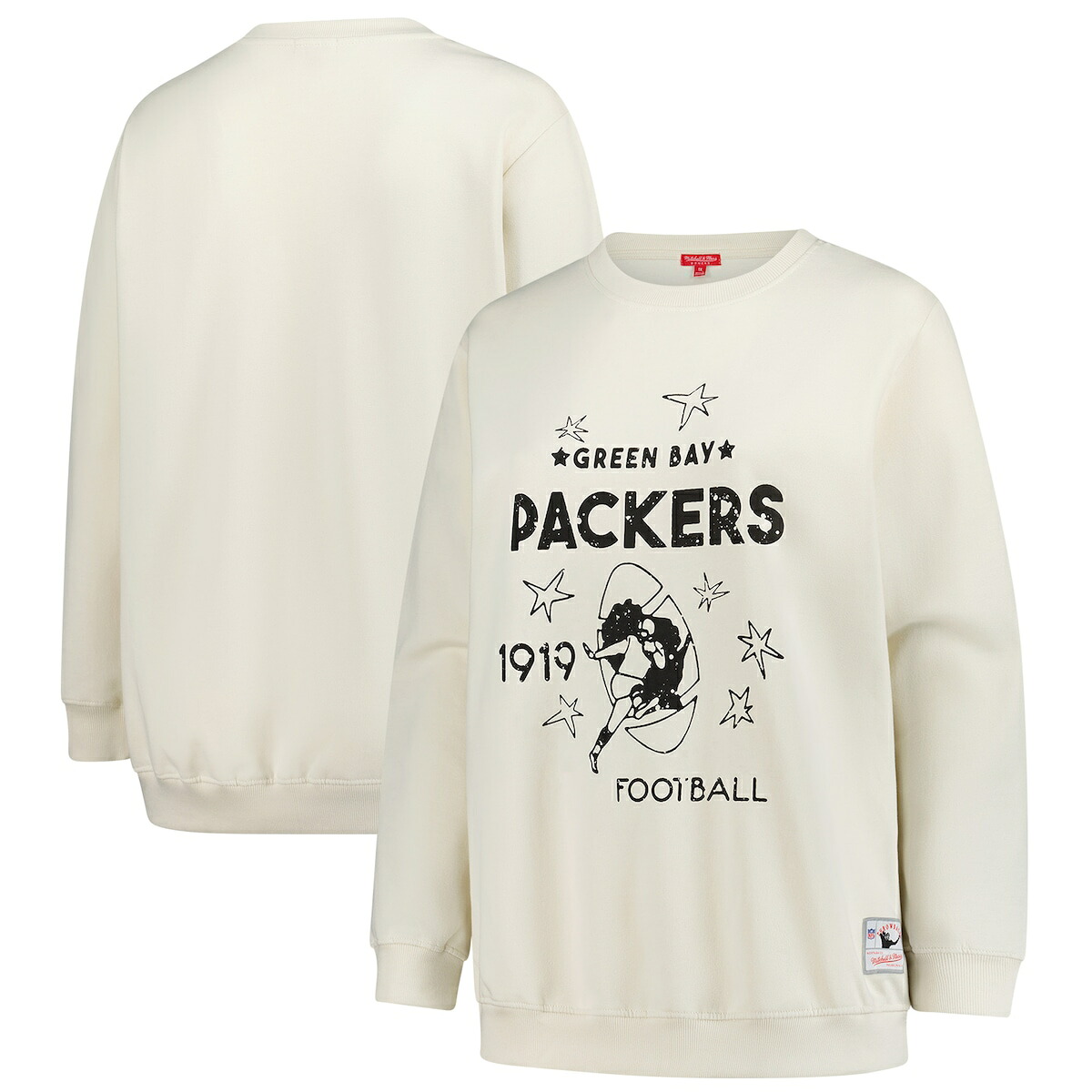 【公式グッズ】NFL パッカーズ トレーナー Fanatics/ファナティクス レディース クリーム (NFL Womens Plus Shooting Stars Crew)