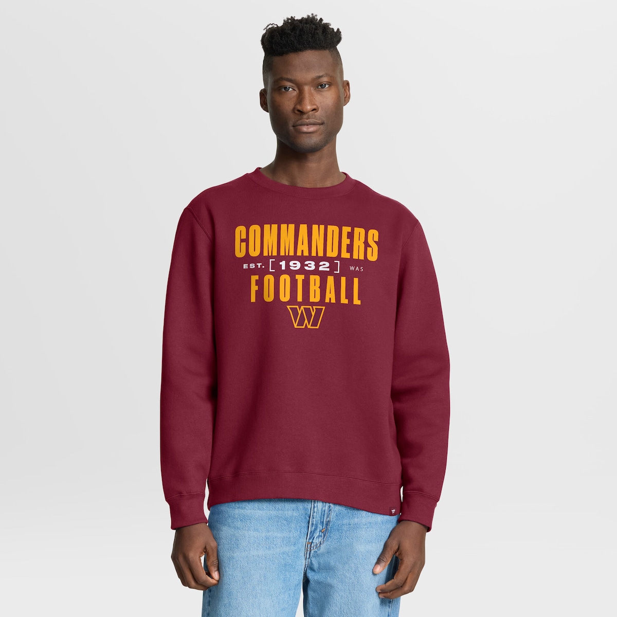 【公式グッズ】NFL コマンダーズ トレーナー Fanatics/ファナティクス メンズ バーガンディ (FANATICS POWERFUL THROW LEGACY FLEECE CREW)