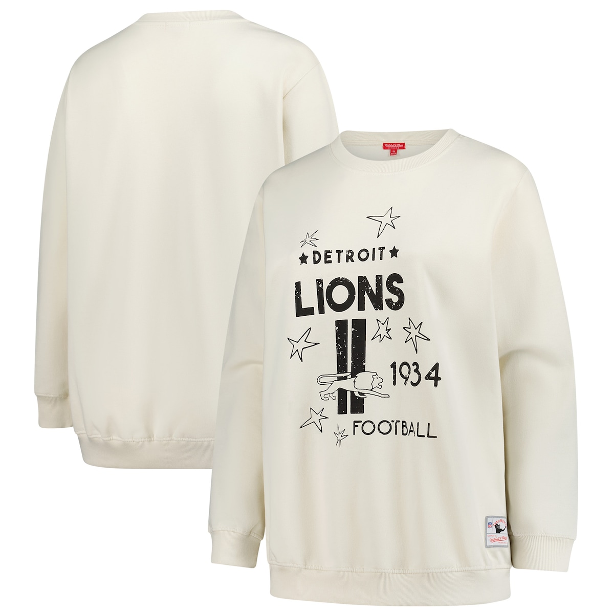 【公式グッズ】NFL ライオンズ トレーナー Fanatics/ファナティクス レディース クリーム (NFL Womens Plus Shooting Stars Crew)