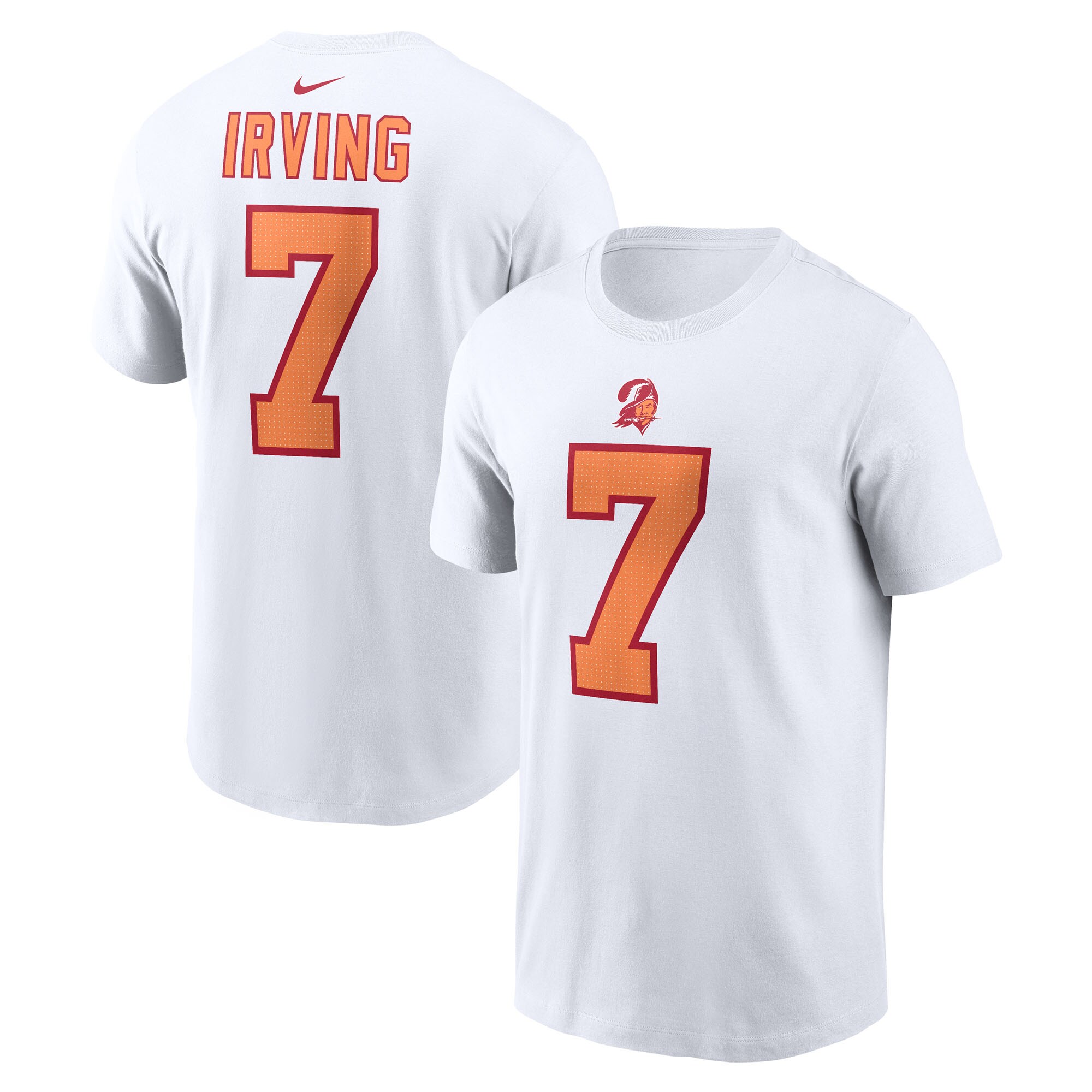 【公式グッズ】NFL バッカニアーズ バッキー・アービング ネーム&ナンバー Tシャツ Nike/ナイキ メンズ ホワイト (25 Men's Nike Player N&N SST)|Fanatics公式ストア 店