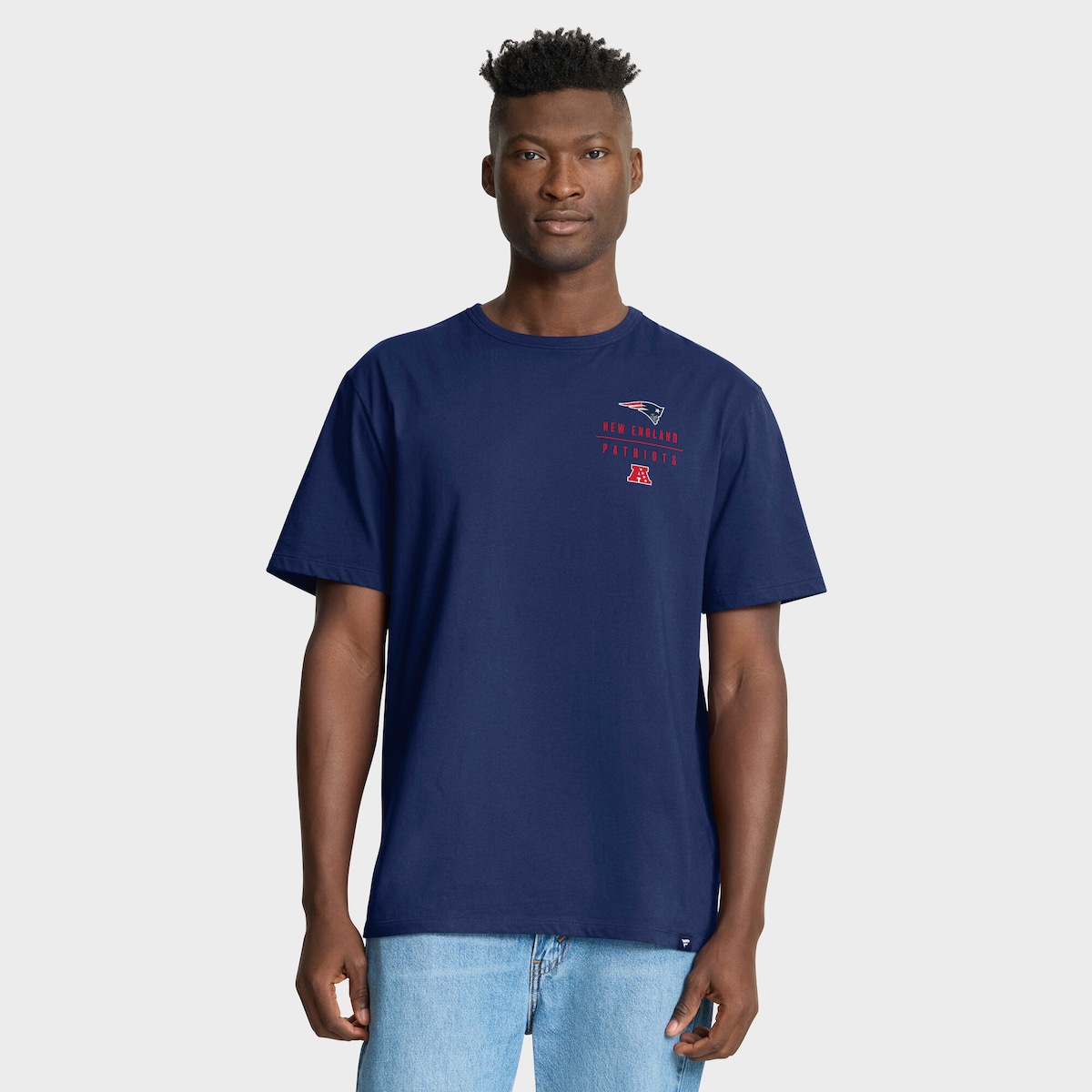 【公式グッズ】NFL ペイトリオッツ Tシャツ Fanatics/ファナティクス メンズ ネイビー (FANATICS LEGACY COTTON SS TEE)｜Fanatics公式ストア 店
