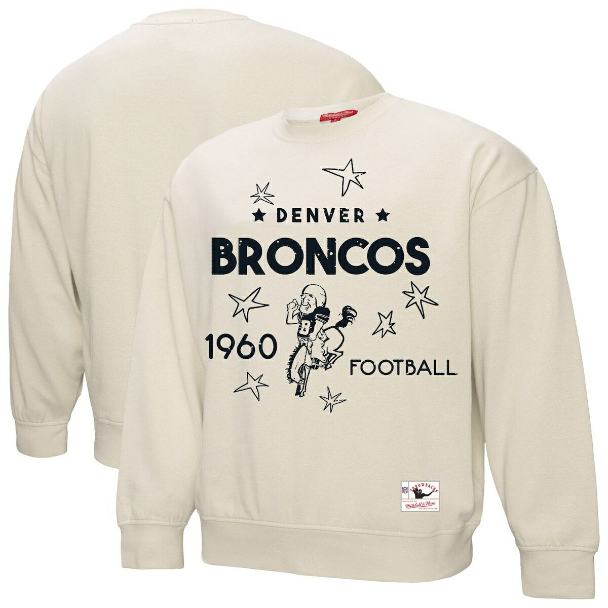 【公式グッズ】NFL ブロンコス トレーナー Fanatics/ファナティクス レディース クリーム (NFL Womens Plus Shooting Stars Crew)