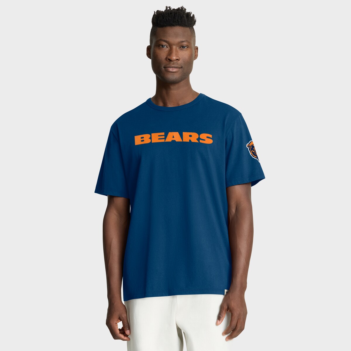 【公式グッズ】NFL ベアーズ Tシャツ Fanatics/ファナティクス メンズ ネイビー (FANATICS ELEVATED CLASSIC LEGACY COTTON SS)|Fanatics公式ストア 店