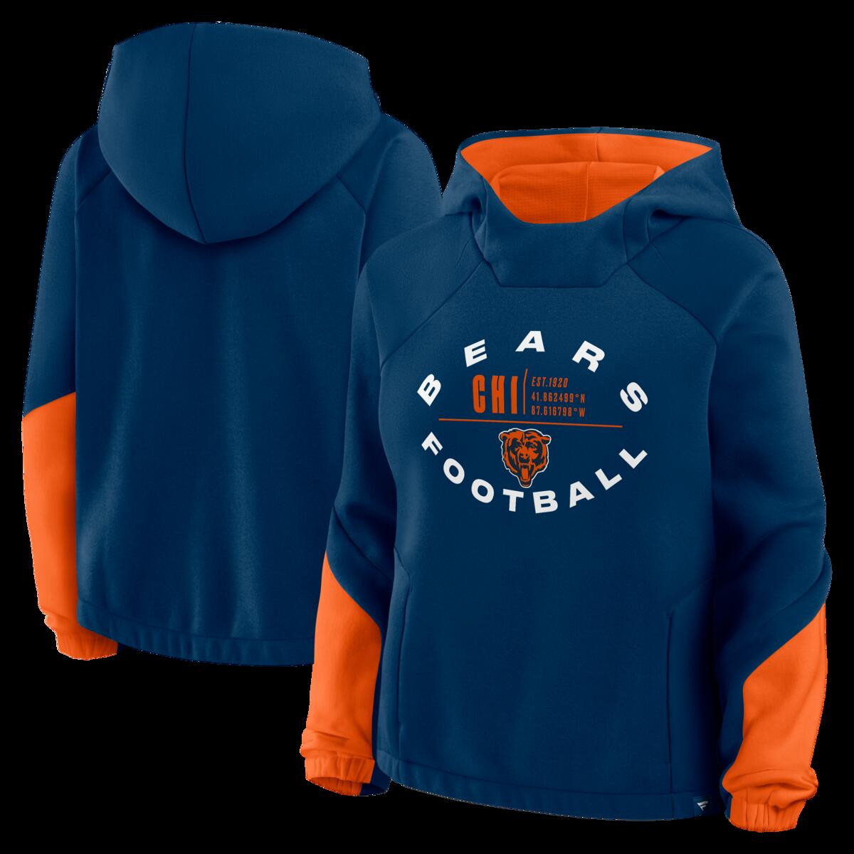 【公式グッズ】NFL ベアーズ プルオーバー パーカー Fanatics/ファナティクス レディース ネイビー (NFL Womens Redzone Bubble Screen POH)