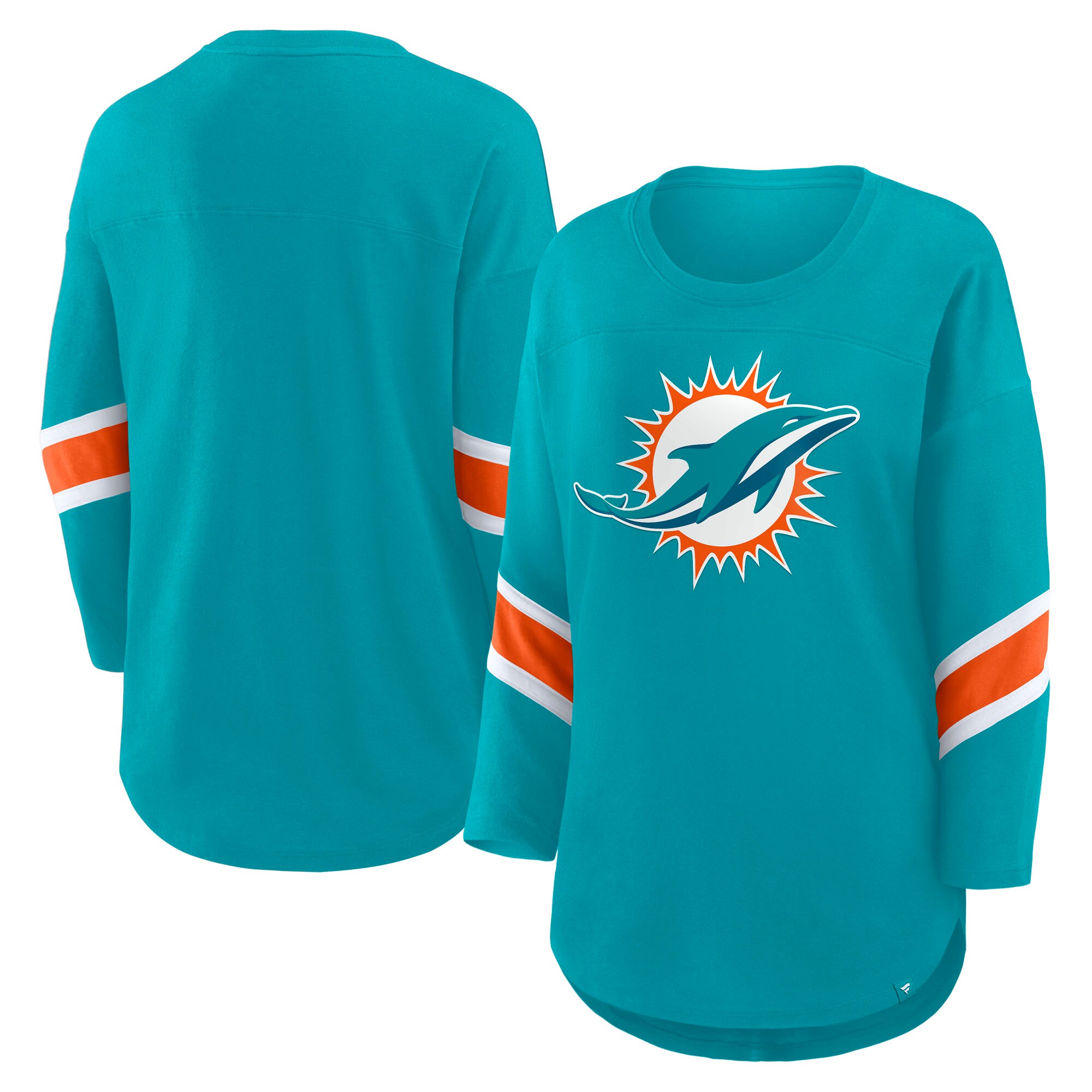 【公式グッズ】NFL ドルフィンズ 七分袖 Tシャツ Fanatics/ファナティクス レディース アクア (NFL Womens Redzone 3/4 LST)|Fanatics公式ストア 店