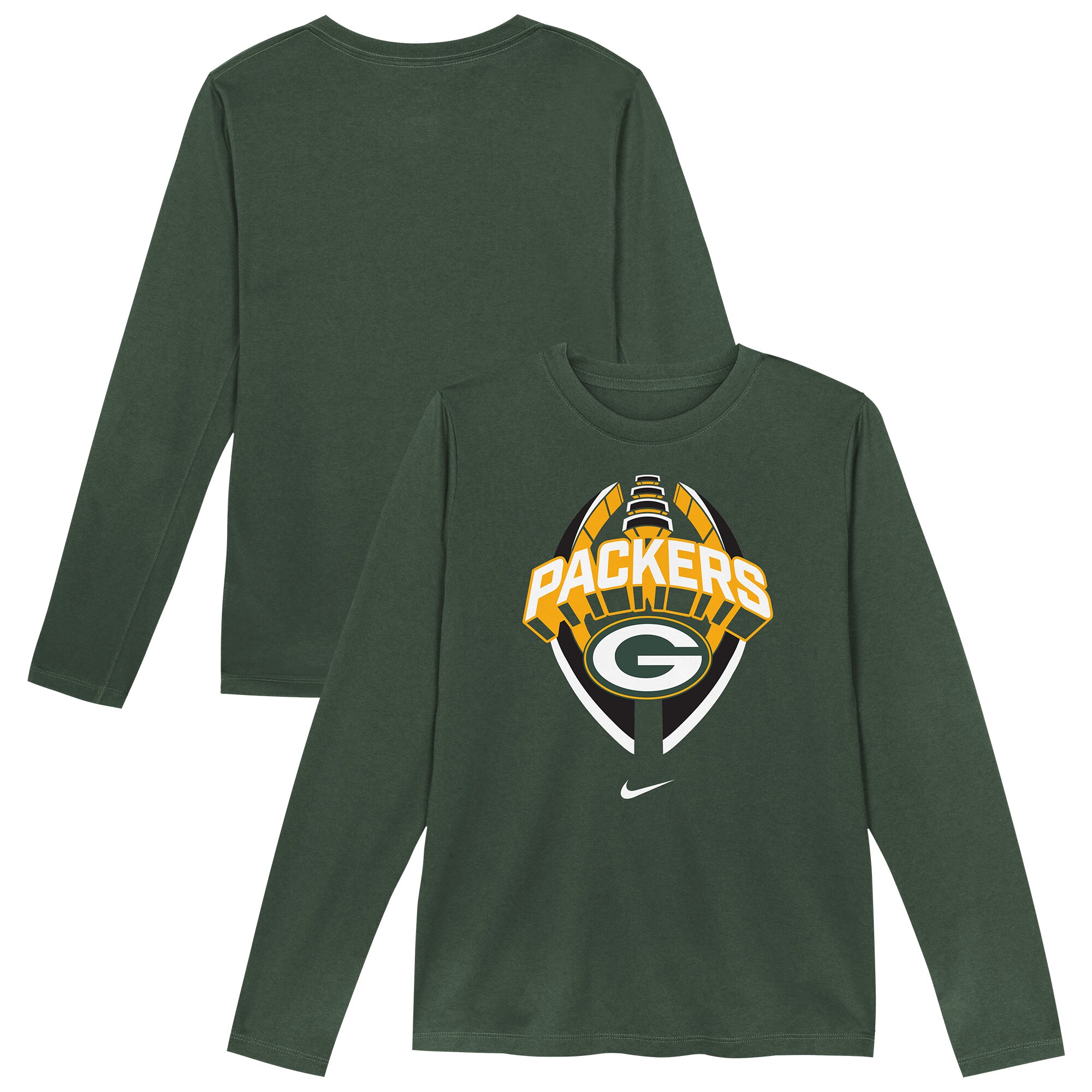 【公式グッズ】NFL パッカーズ 長袖 Tシャツ Nike/ナイキ トドラー・幼児サイズ グリーン (25 Toddler Nike Primetime Legend Icon LST)｜Fanatics公式ストア 店