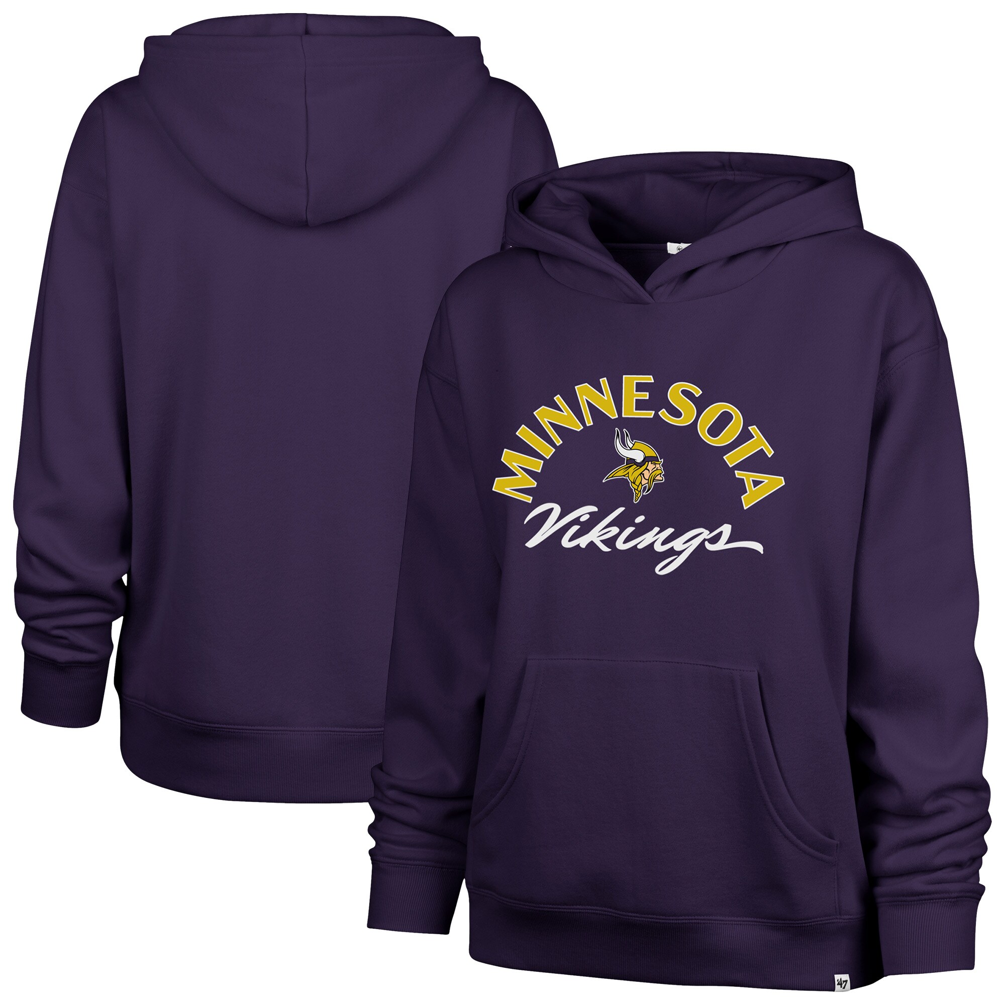 【公式グッズ】NFL バイキングス プルオーバー パーカー '47/フォーティーセブン レディース パープル (NFL Womens Whirlwind Naomi Hoodie - R)