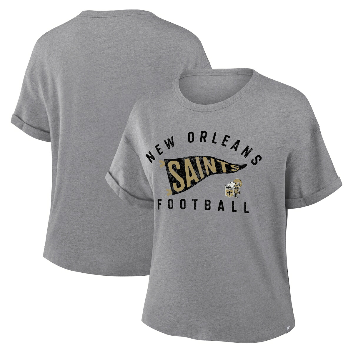 【公式グッズ】NFL セインツ Tシャツ Fanatics/ファナティクス レディース ヘザーグレイ (NFL Womens Pennant Wave Tribute Triblend SST - R) 7,636円
