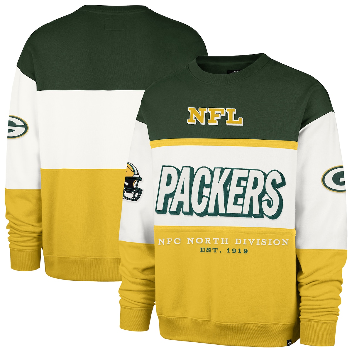 【公式グッズ】NFL パッカーズ トレーナー '47/フォーティーセブン メンズ グリーン (BREEZE BY MAXIMALIST CREW)｜Fanatics公式ストア 店 19,270円