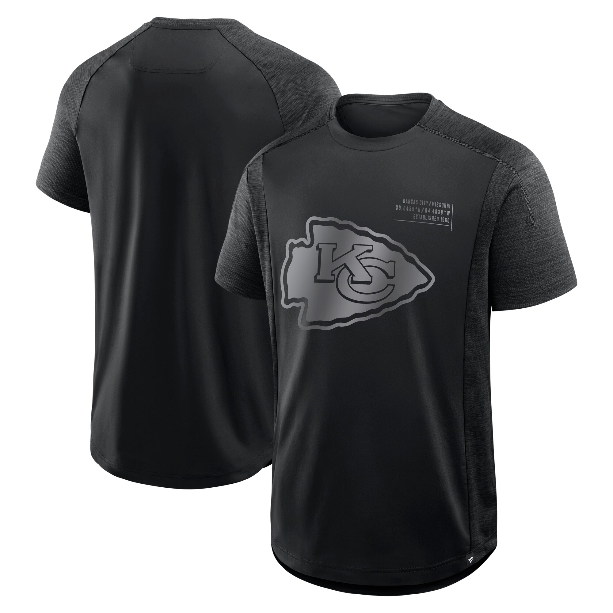 【公式グッズ】NFL チーフス Tシャツ Fanatics/ファナティクス メンズ ブラック (FANATICS DECEPTIVE JUKE POLY SS TEE)|Fanatics公式ストア 店