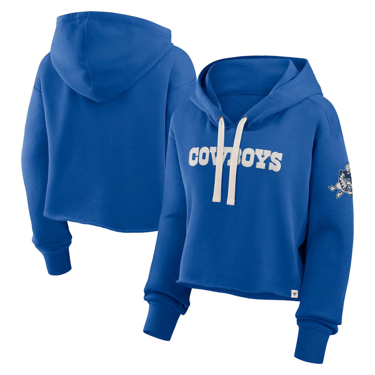 【公式グッズ】NFL カウボーイズ パーカー Fanatics/ファナティクス レディース ロイヤルブルー (NFL Womens Hometown Heritage Cropped Hoodie)